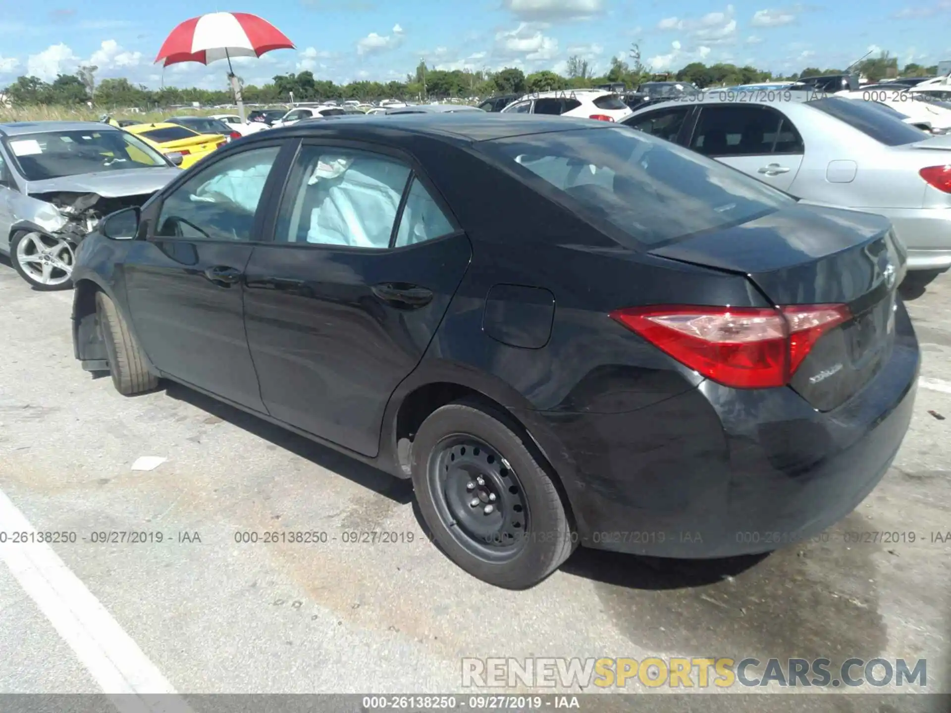 3 Photograph of a damaged car 2T1BURHE1KC225828 TOYOTA COROLLA 2019