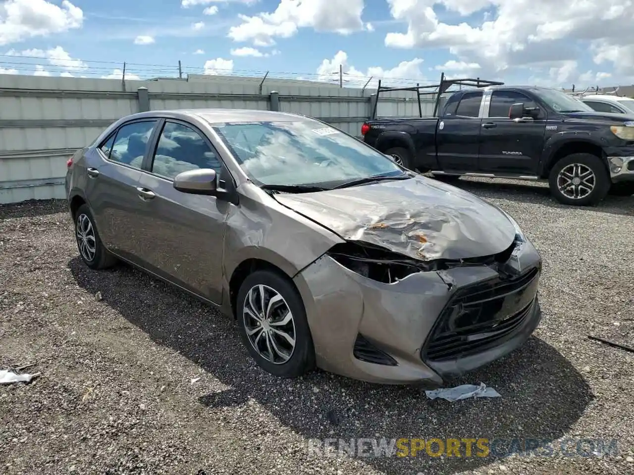 1 Photograph of a damaged car 2T1BURHE1KC225957 TOYOTA COROLLA 2019