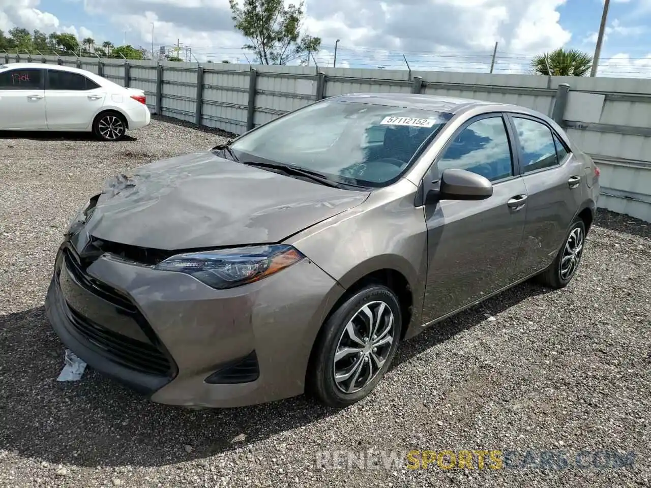 2 Photograph of a damaged car 2T1BURHE1KC225957 TOYOTA COROLLA 2019