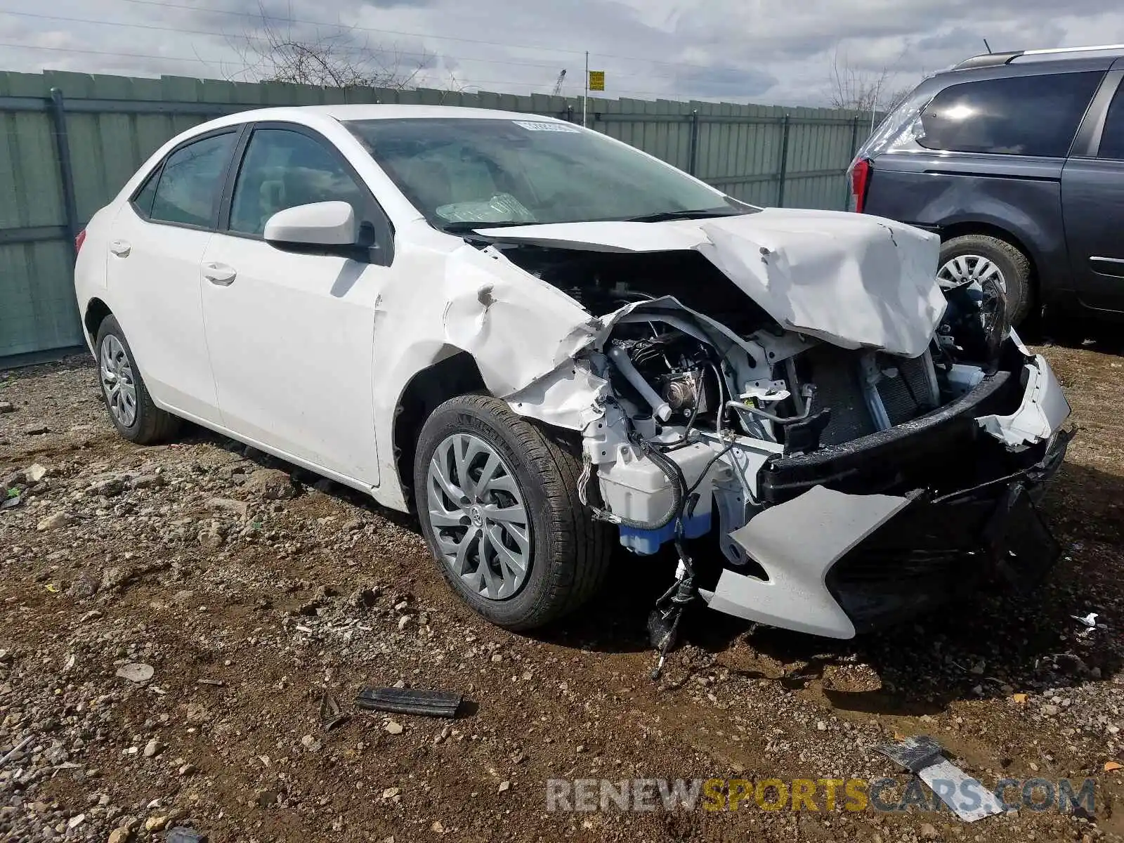 1 Photograph of a damaged car 2T1BURHE1KC227241 TOYOTA COROLLA 2019