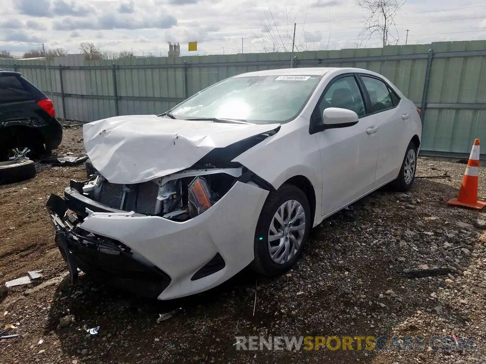 2 Photograph of a damaged car 2T1BURHE1KC227241 TOYOTA COROLLA 2019