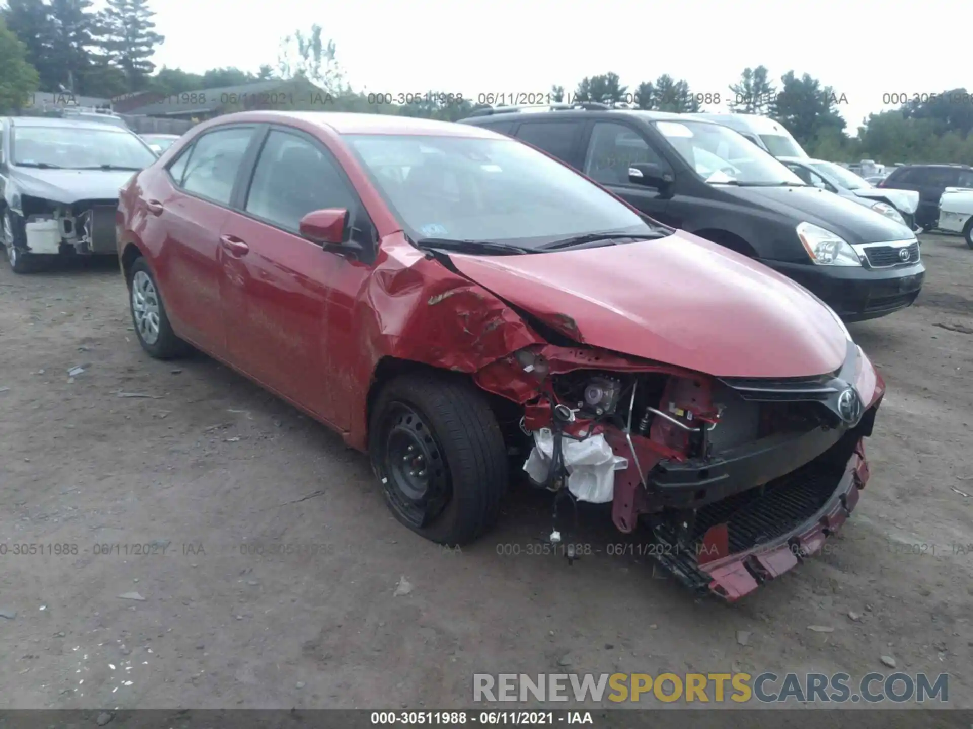 1 Photograph of a damaged car 2T1BURHE1KC227840 TOYOTA COROLLA 2019