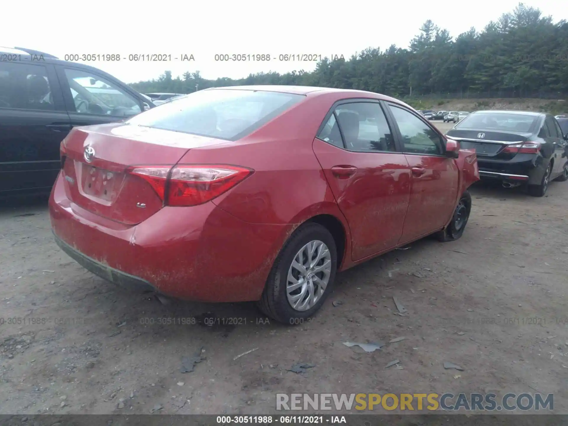 4 Photograph of a damaged car 2T1BURHE1KC227840 TOYOTA COROLLA 2019