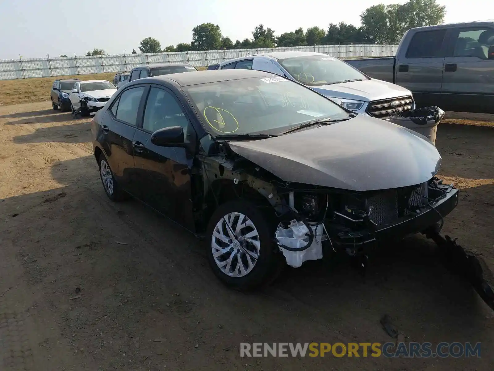 1 Photograph of a damaged car 2T1BURHE1KC228244 TOYOTA COROLLA 2019