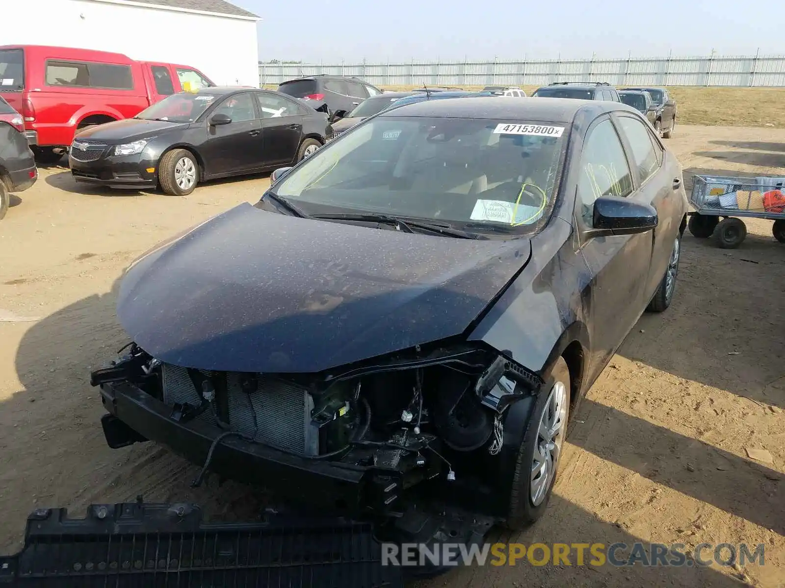 2 Photograph of a damaged car 2T1BURHE1KC228244 TOYOTA COROLLA 2019