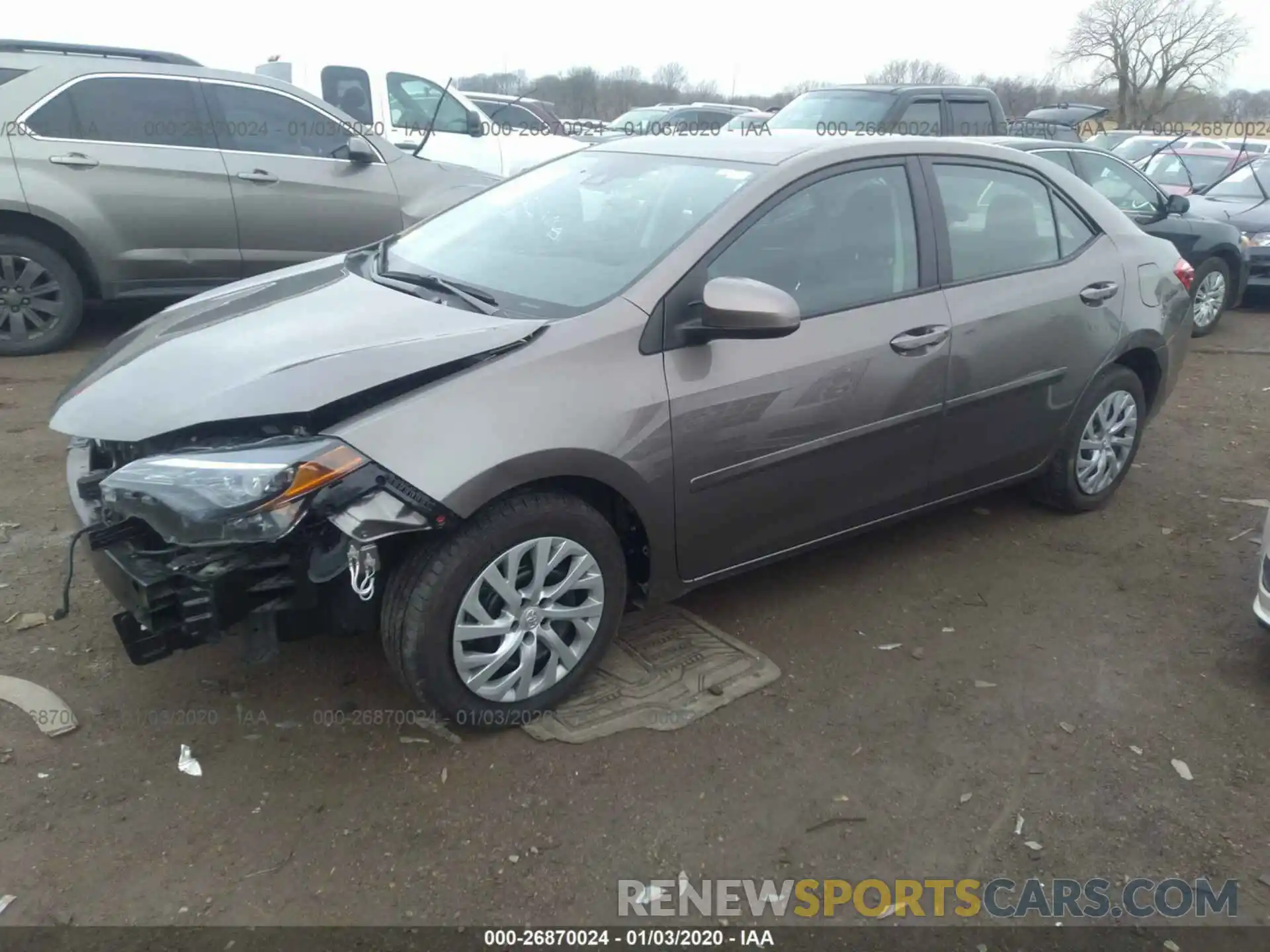 2 Photograph of a damaged car 2T1BURHE1KC228874 TOYOTA COROLLA 2019