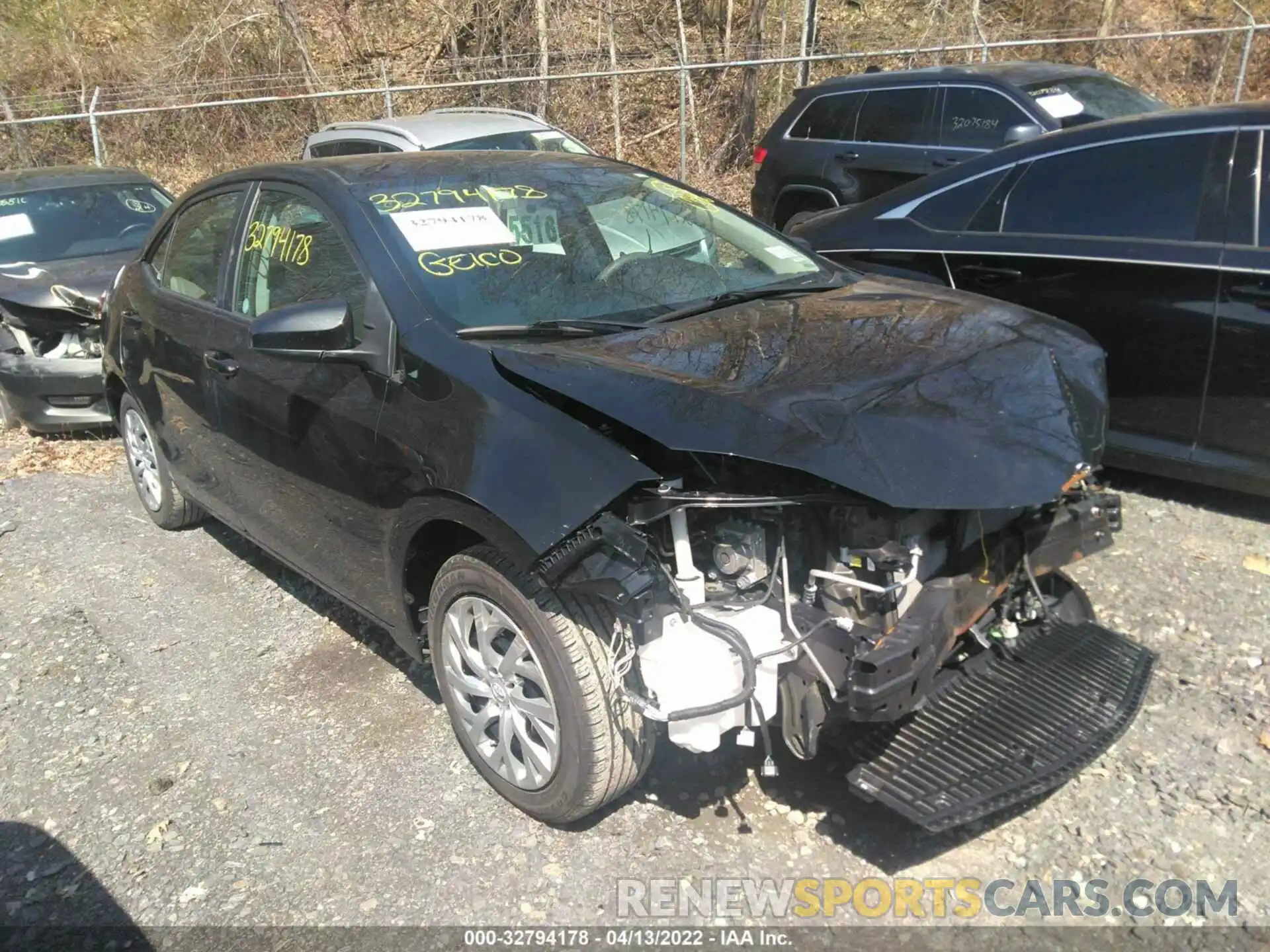 1 Photograph of a damaged car 2T1BURHE1KC229247 TOYOTA COROLLA 2019