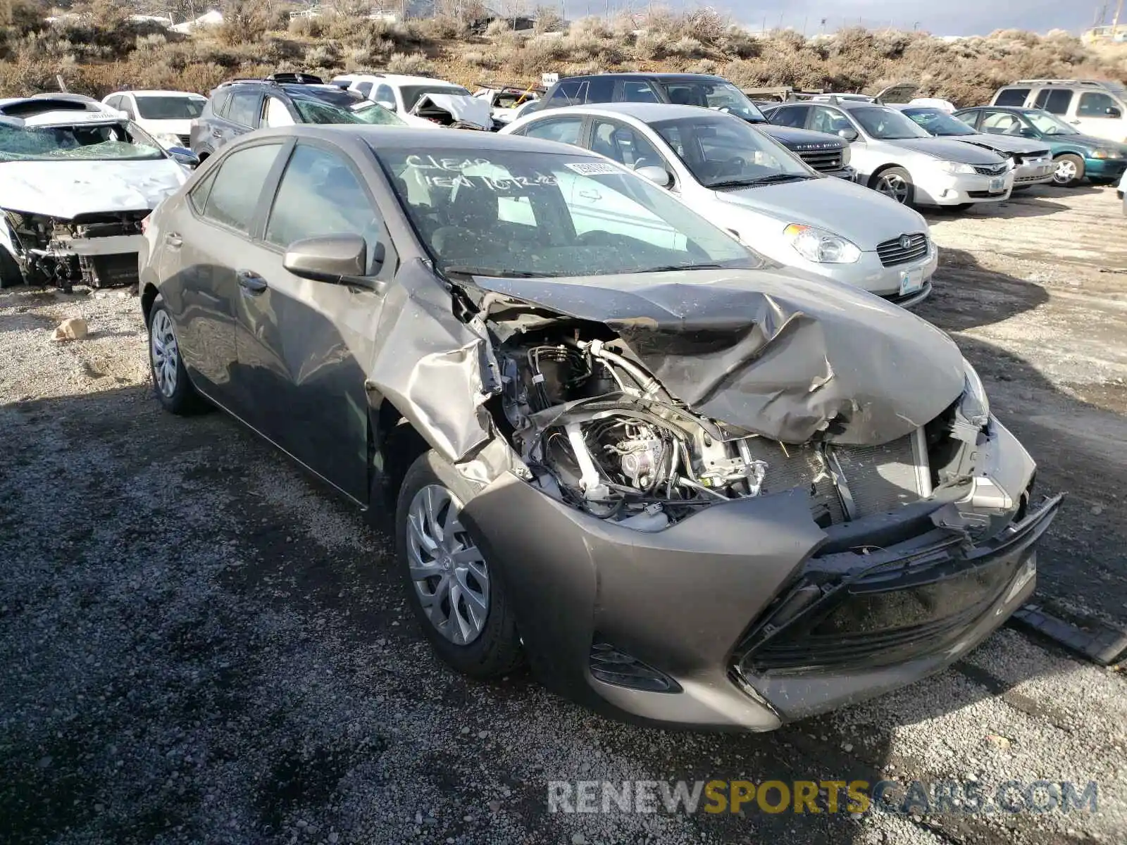 1 Photograph of a damaged car 2T1BURHE1KC229779 TOYOTA COROLLA 2019