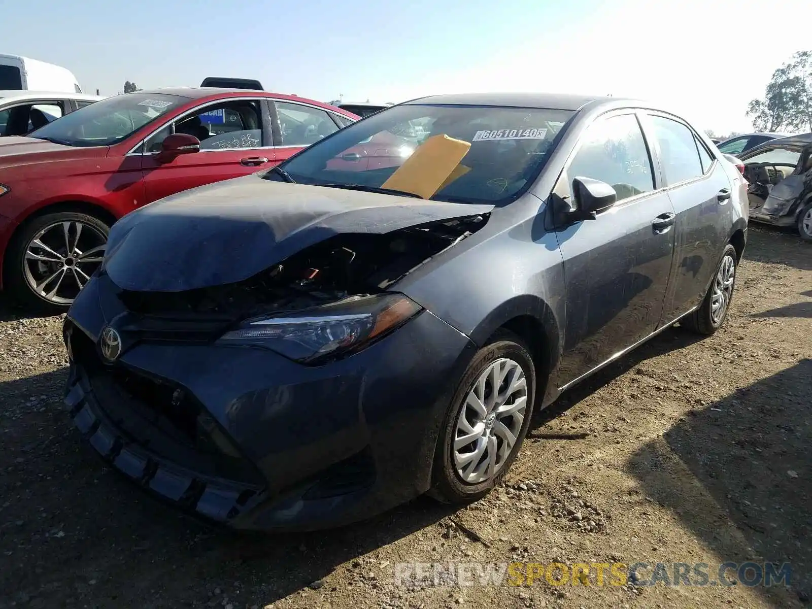 2 Фотография поврежденного автомобиля 2T1BURHE1KC230348 TOYOTA COROLLA 2019