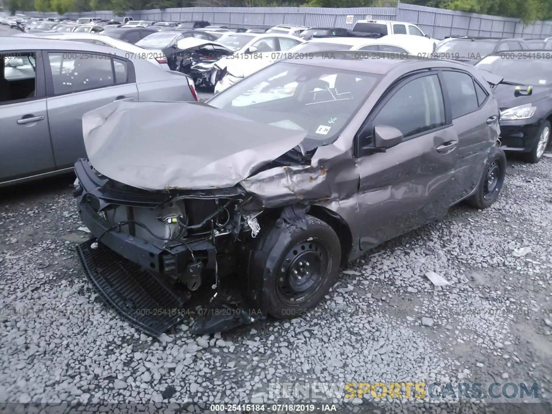 2 Photograph of a damaged car 2T1BURHE1KC230950 TOYOTA COROLLA 2019