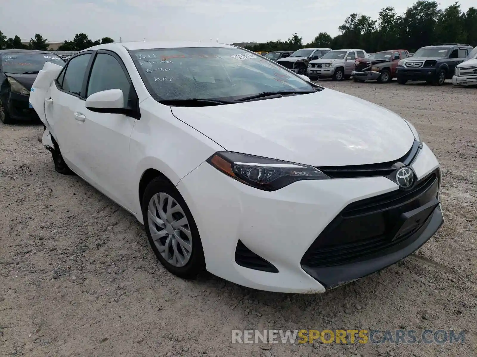 1 Photograph of a damaged car 2T1BURHE1KC231385 TOYOTA COROLLA 2019