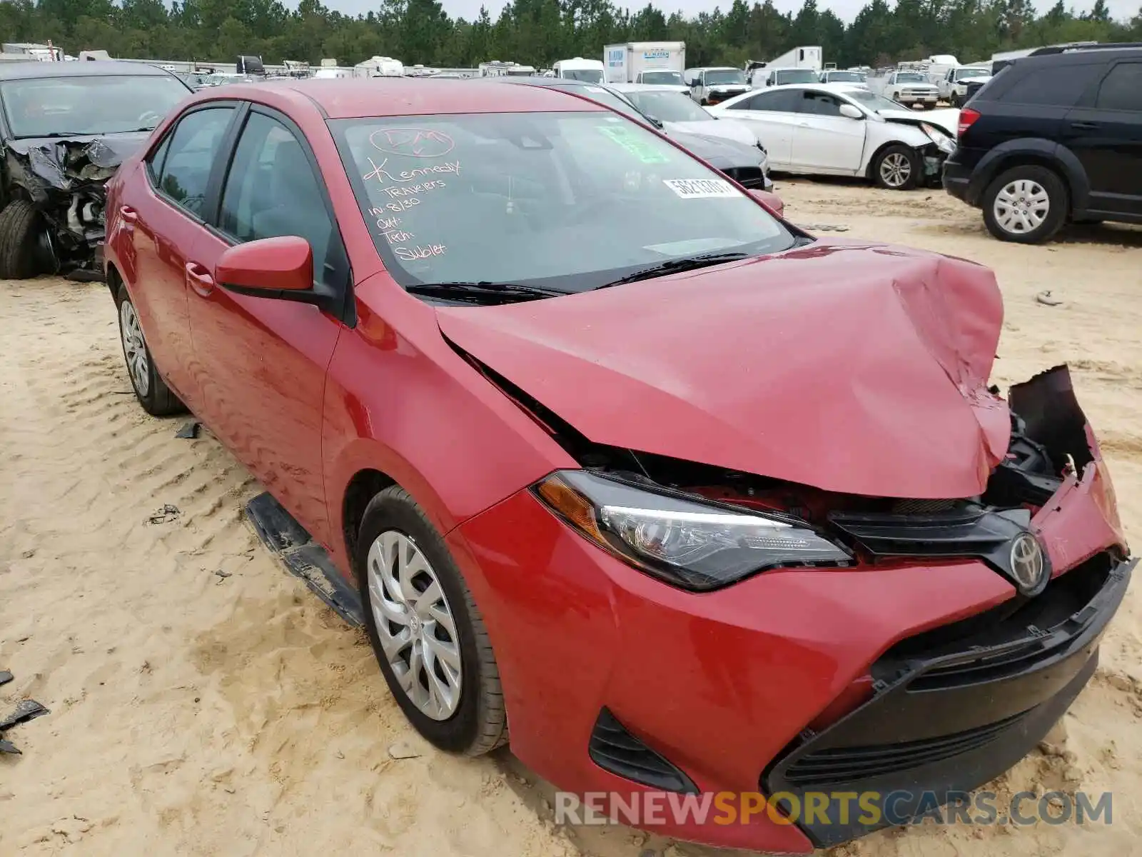 1 Photograph of a damaged car 2T1BURHE1KC232276 TOYOTA COROLLA 2019