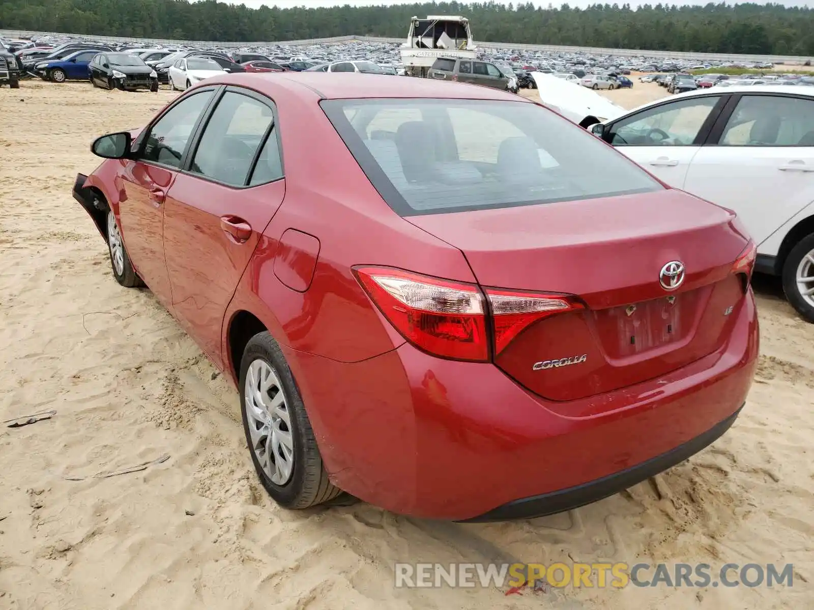 3 Photograph of a damaged car 2T1BURHE1KC232276 TOYOTA COROLLA 2019