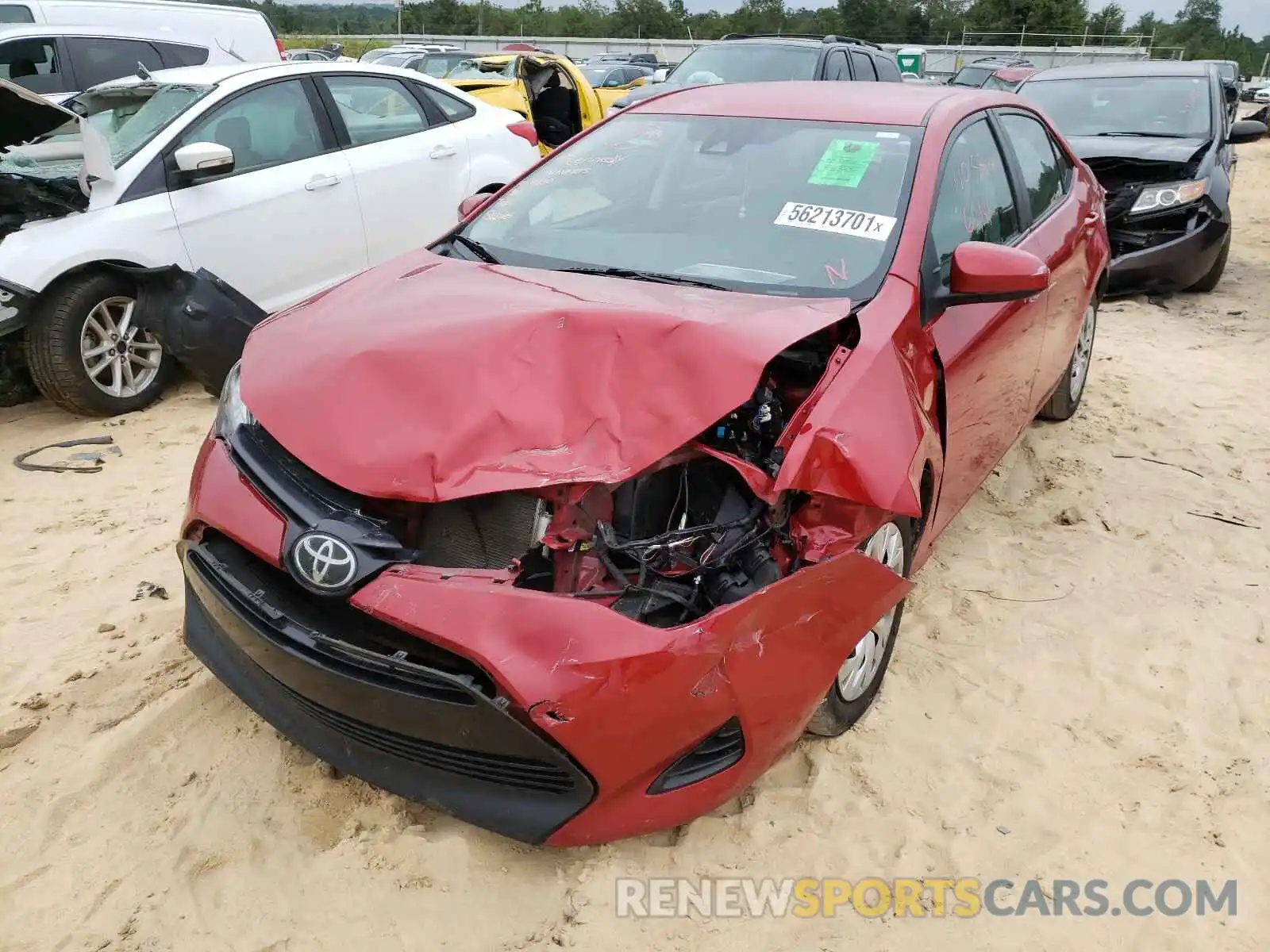 9 Photograph of a damaged car 2T1BURHE1KC232276 TOYOTA COROLLA 2019