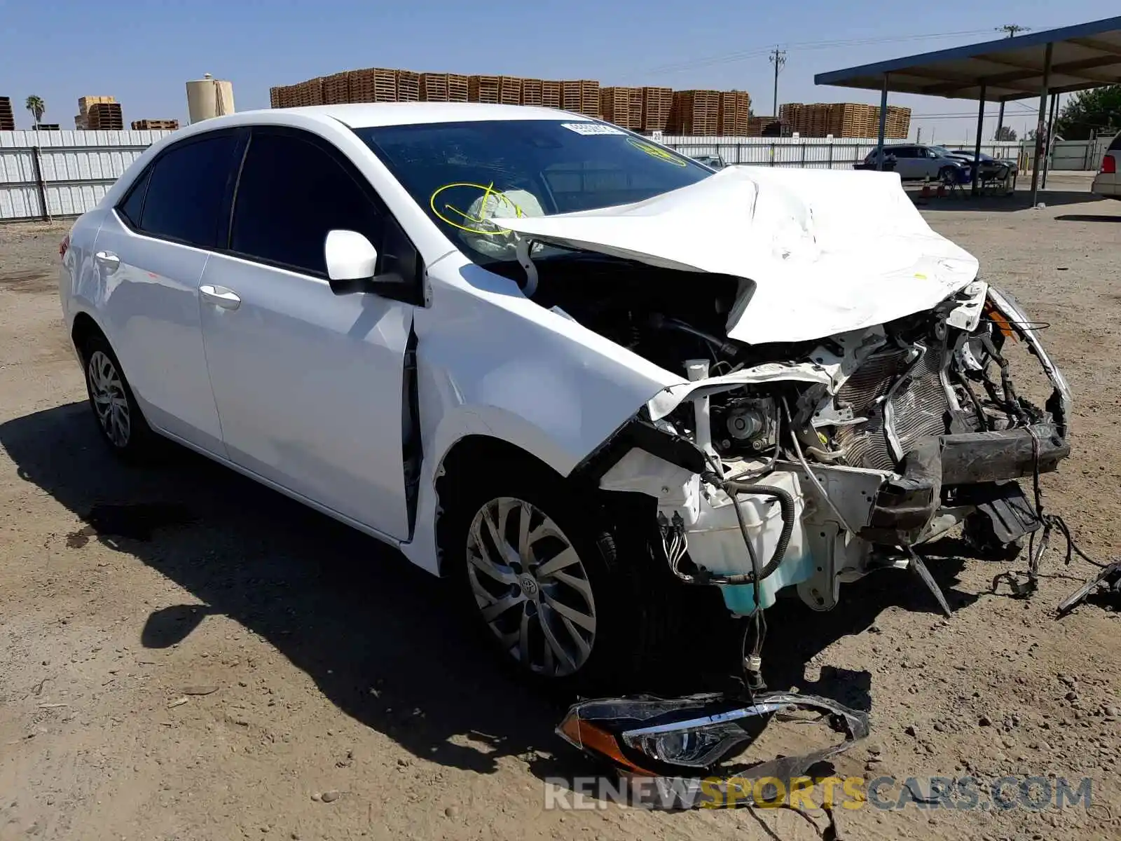 1 Photograph of a damaged car 2T1BURHE1KC232522 TOYOTA COROLLA 2019