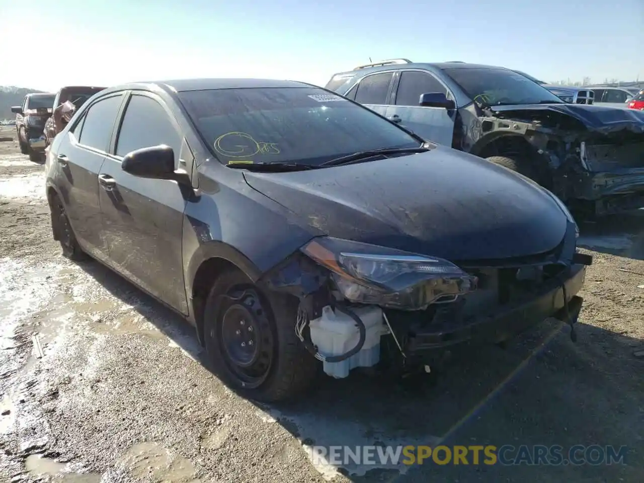 1 Photograph of a damaged car 2T1BURHE1KC233332 TOYOTA COROLLA 2019