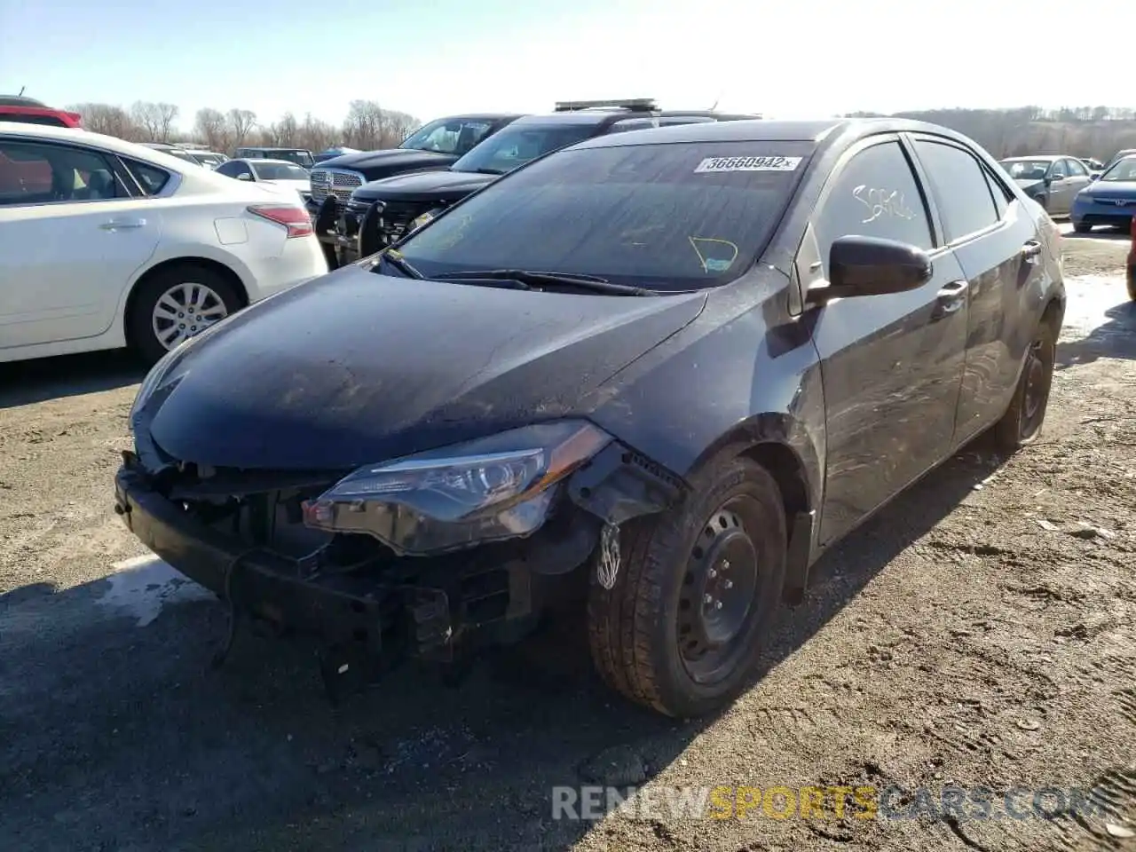 2 Photograph of a damaged car 2T1BURHE1KC233332 TOYOTA COROLLA 2019