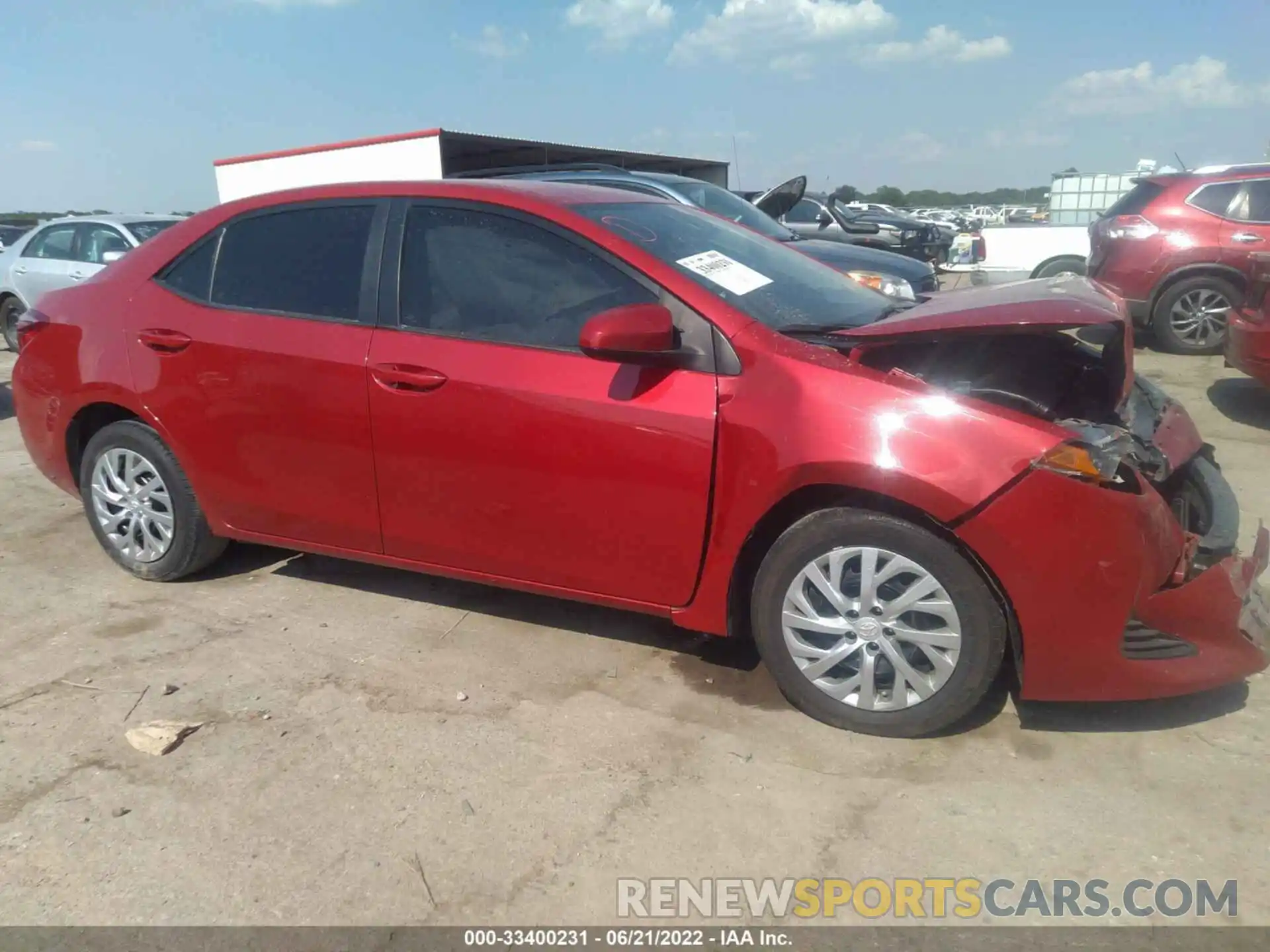 1 Photograph of a damaged car 2T1BURHE1KC233833 TOYOTA COROLLA 2019