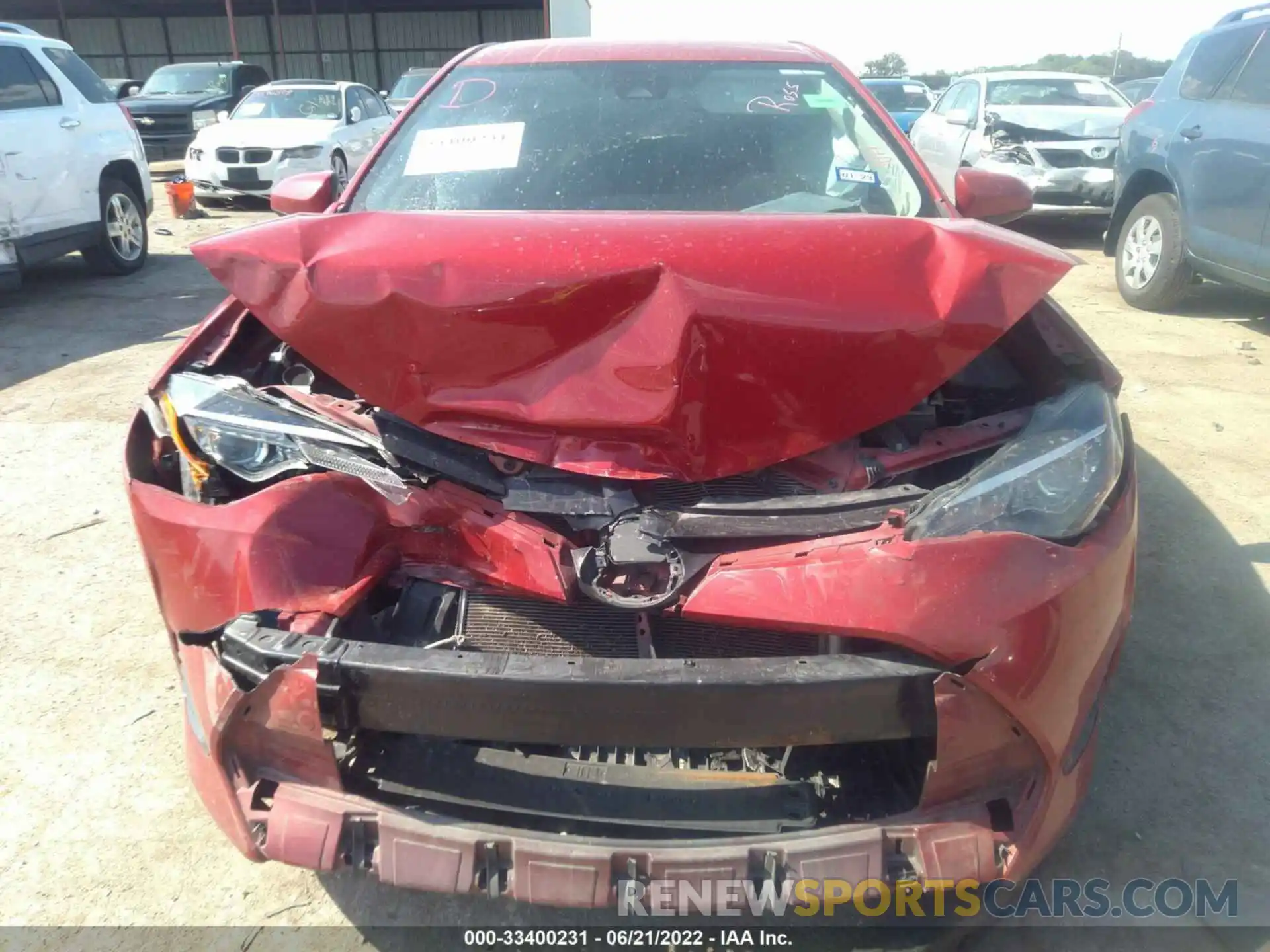 6 Photograph of a damaged car 2T1BURHE1KC233833 TOYOTA COROLLA 2019