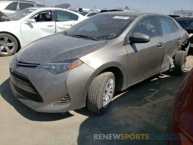 2 Photograph of a damaged car 2T1BURHE1KC234139 TOYOTA COROLLA 2019