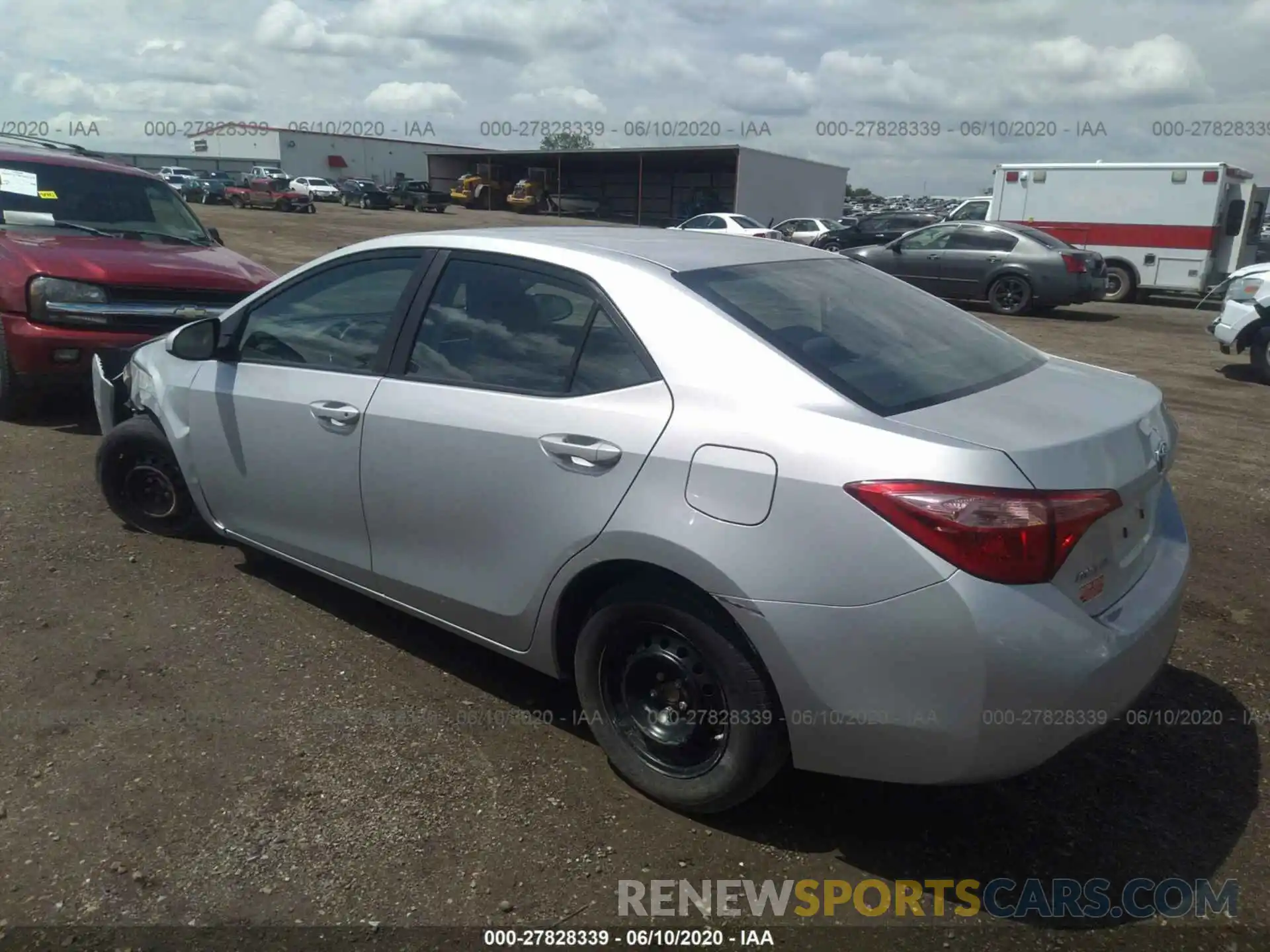 3 Photograph of a damaged car 2T1BURHE1KC234366 TOYOTA COROLLA 2019