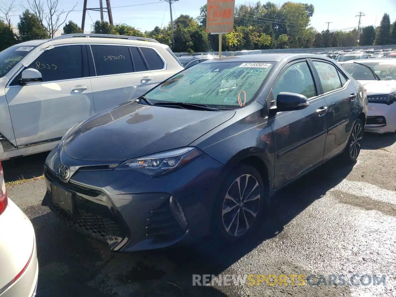 2 Photograph of a damaged car 2T1BURHE1KC234433 TOYOTA COROLLA 2019