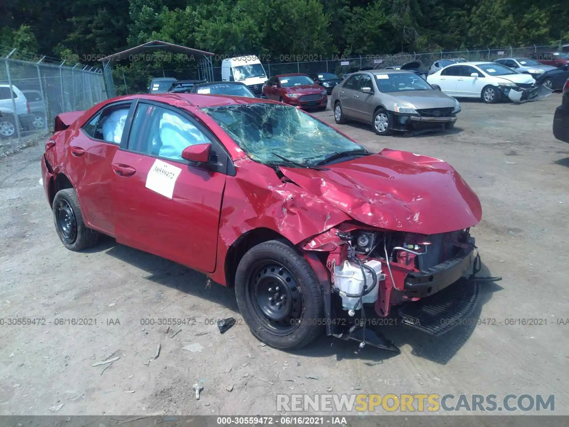 1 Photograph of a damaged car 2T1BURHE1KC234447 TOYOTA COROLLA 2019