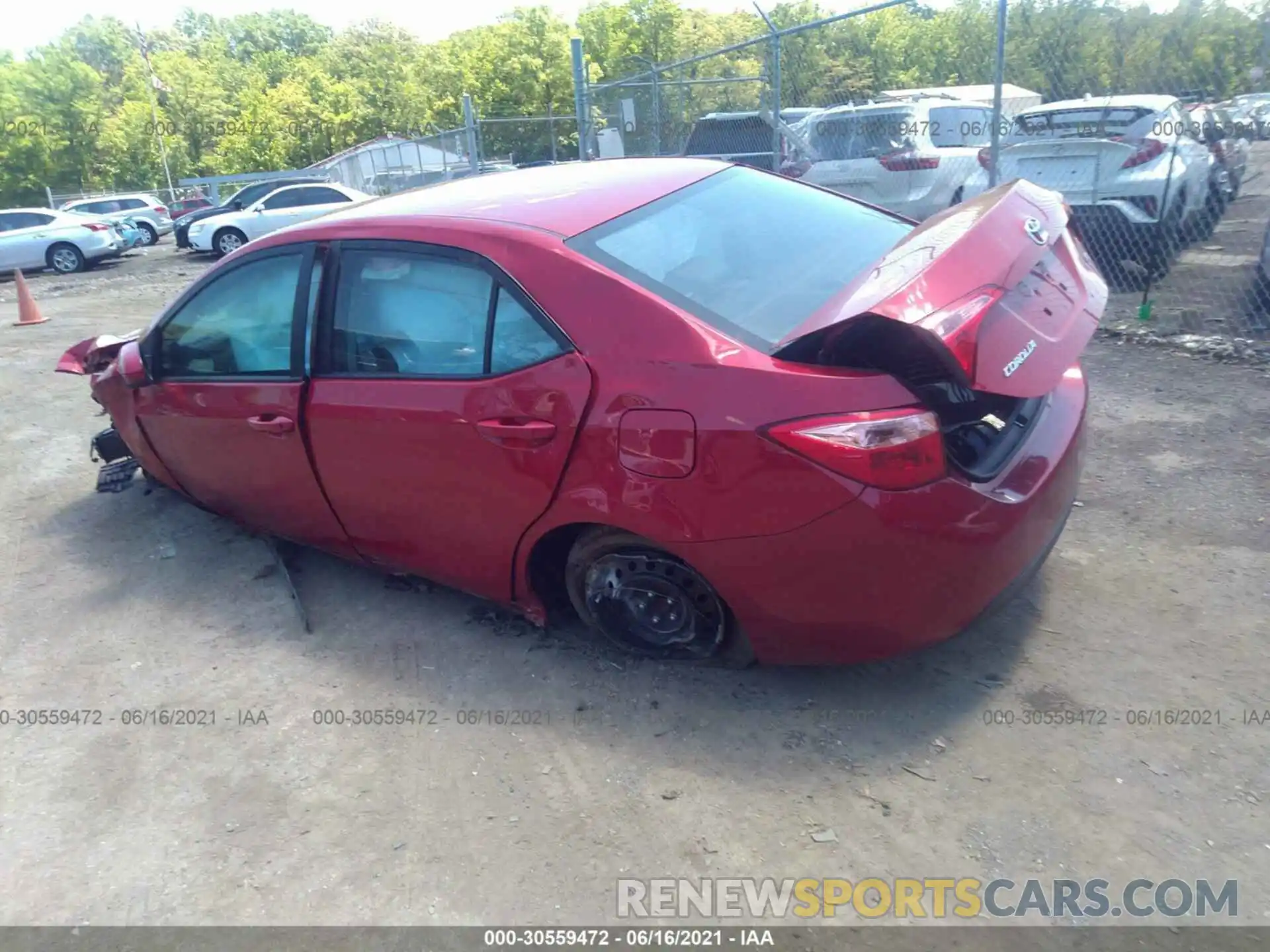 3 Photograph of a damaged car 2T1BURHE1KC234447 TOYOTA COROLLA 2019