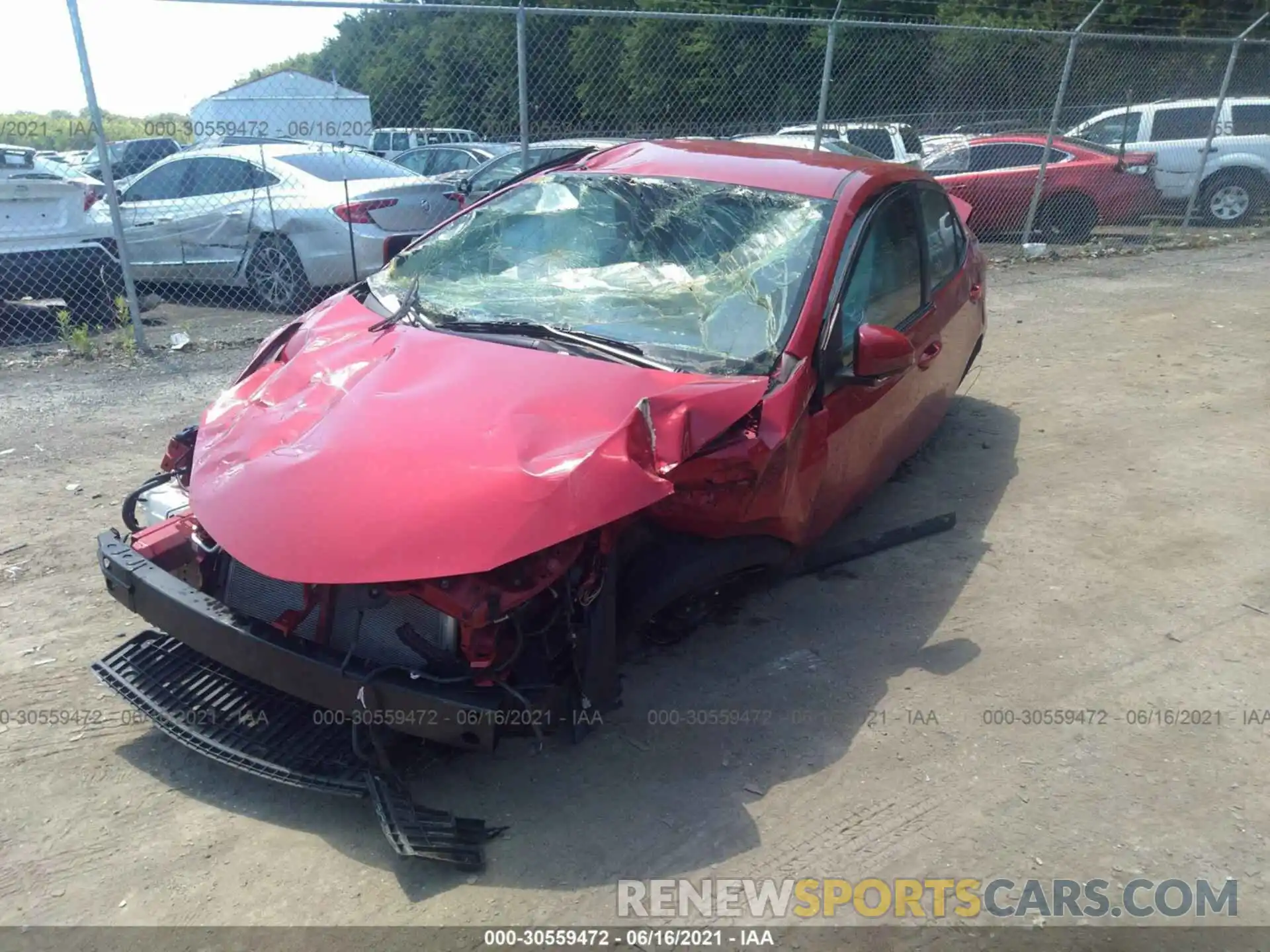 6 Photograph of a damaged car 2T1BURHE1KC234447 TOYOTA COROLLA 2019