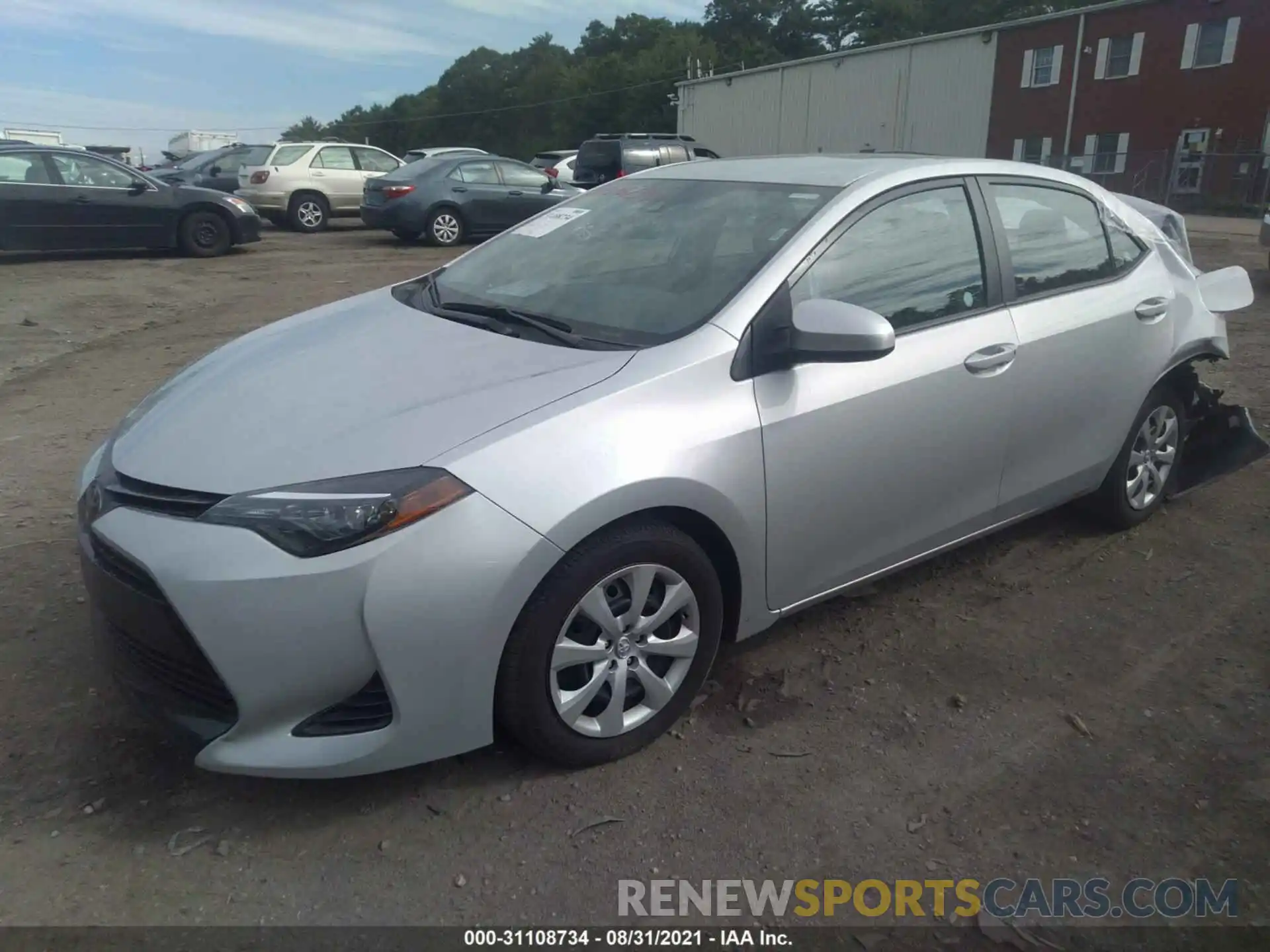 2 Photograph of a damaged car 2T1BURHE1KC235131 TOYOTA COROLLA 2019