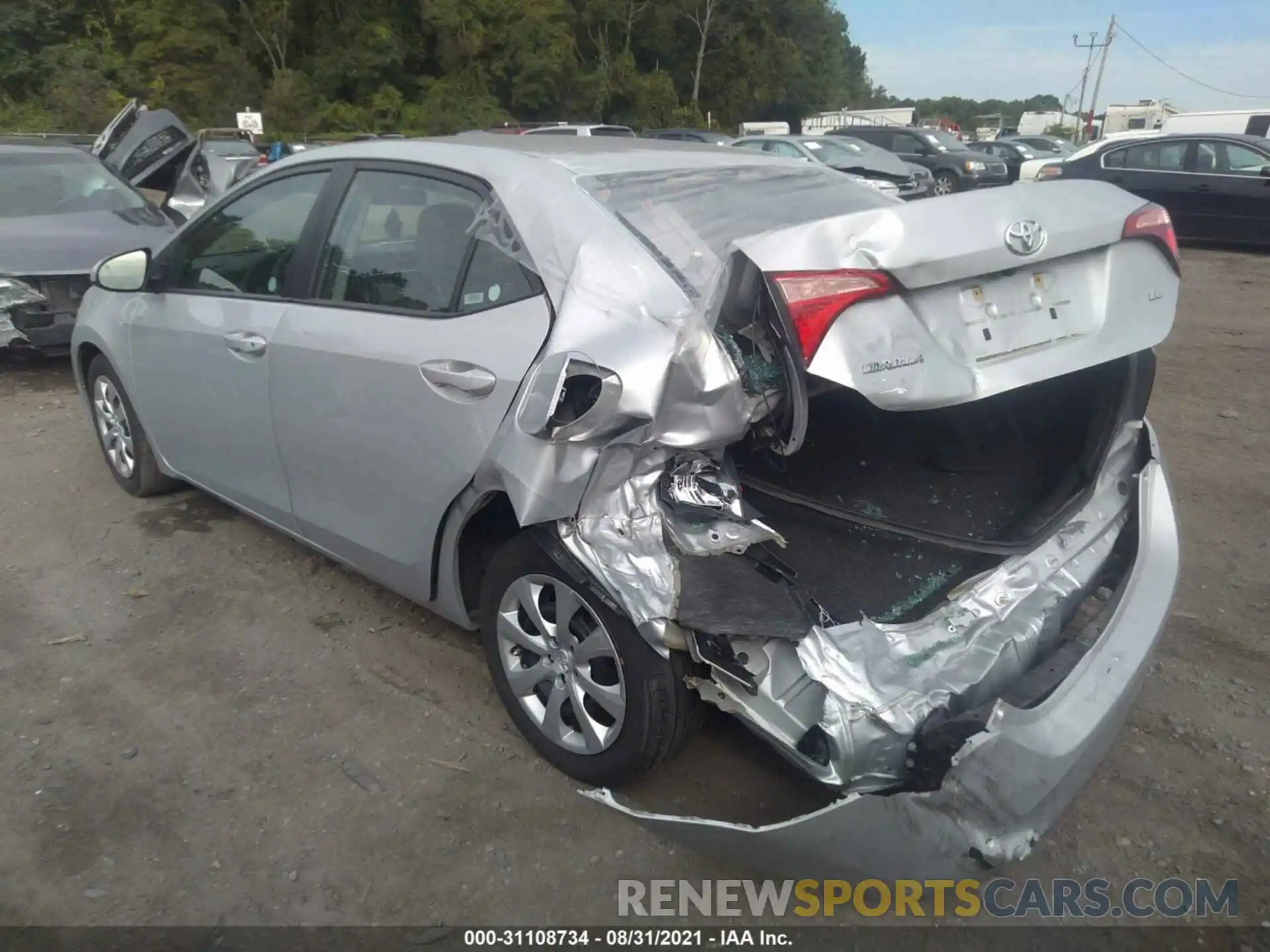 3 Photograph of a damaged car 2T1BURHE1KC235131 TOYOTA COROLLA 2019