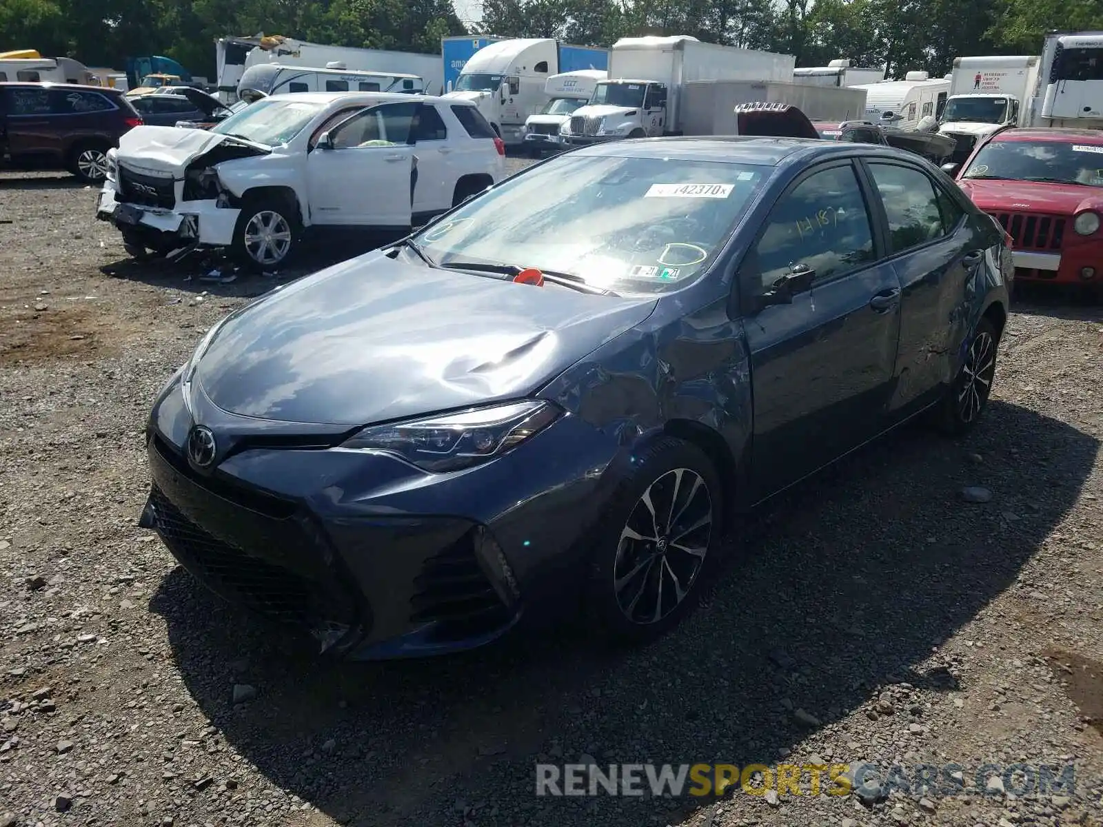 2 Photograph of a damaged car 2T1BURHE1KC235890 TOYOTA COROLLA 2019