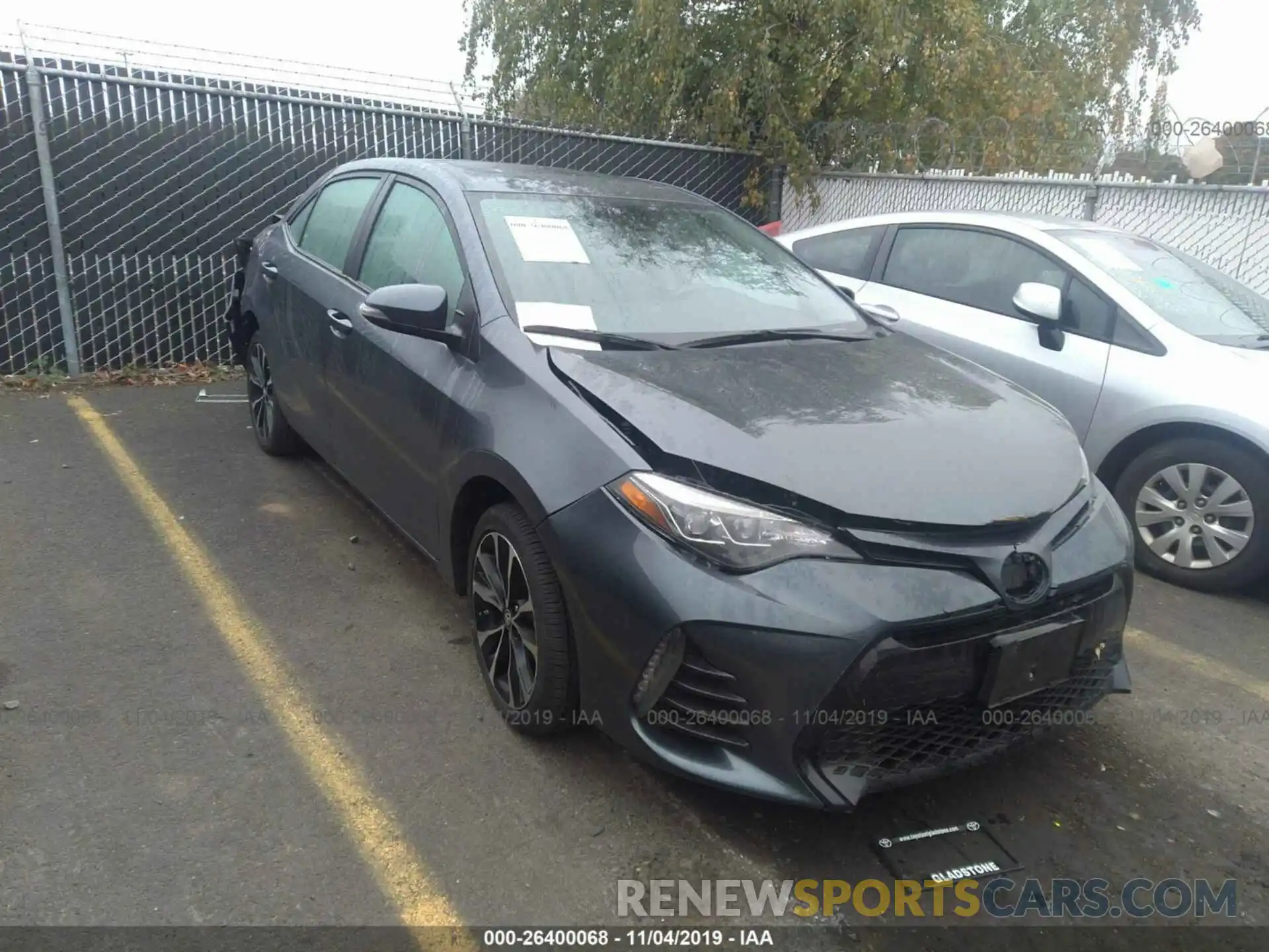 1 Photograph of a damaged car 2T1BURHE1KC236960 TOYOTA COROLLA 2019