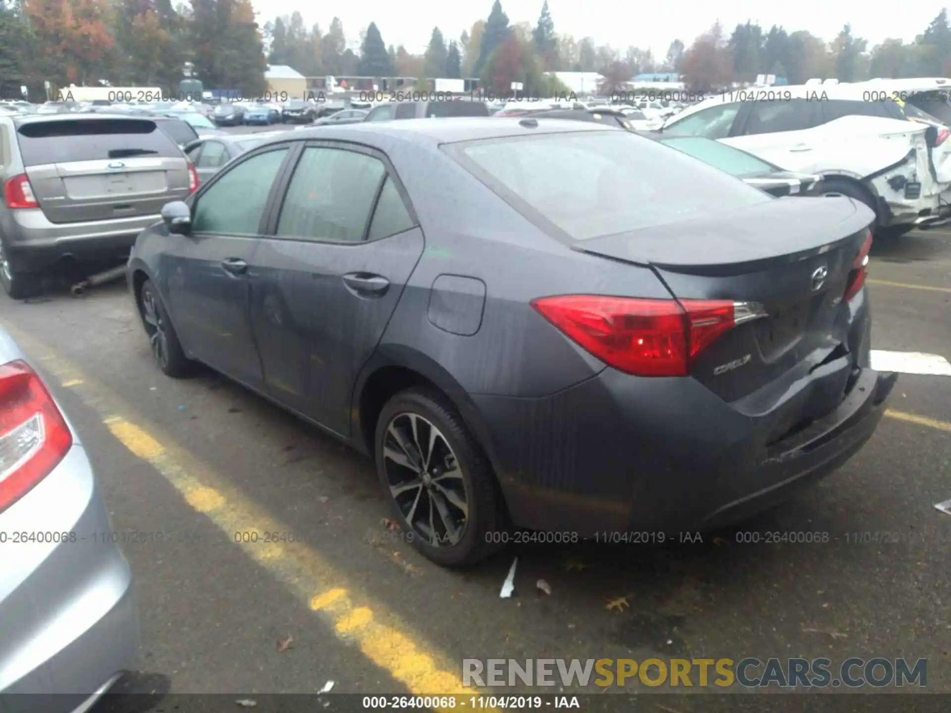 3 Photograph of a damaged car 2T1BURHE1KC236960 TOYOTA COROLLA 2019