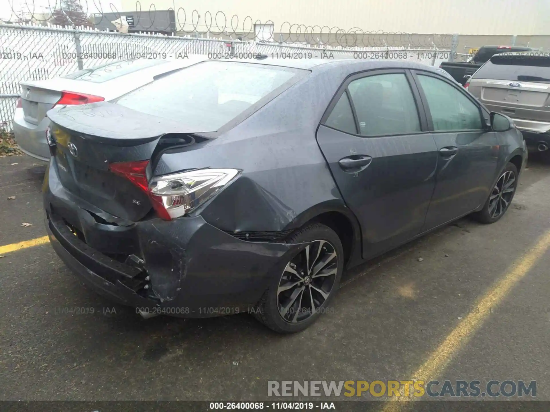 4 Photograph of a damaged car 2T1BURHE1KC236960 TOYOTA COROLLA 2019