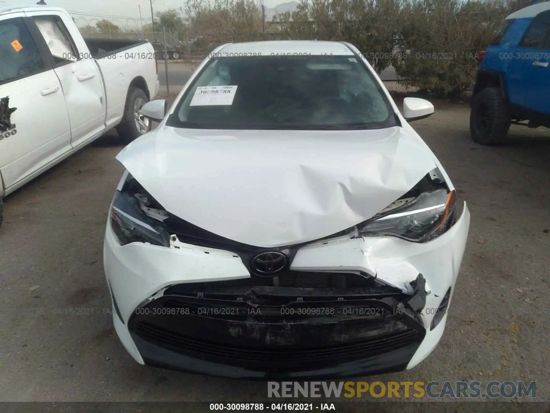 6 Photograph of a damaged car 2T1BURHE1KC237042 TOYOTA COROLLA 2019