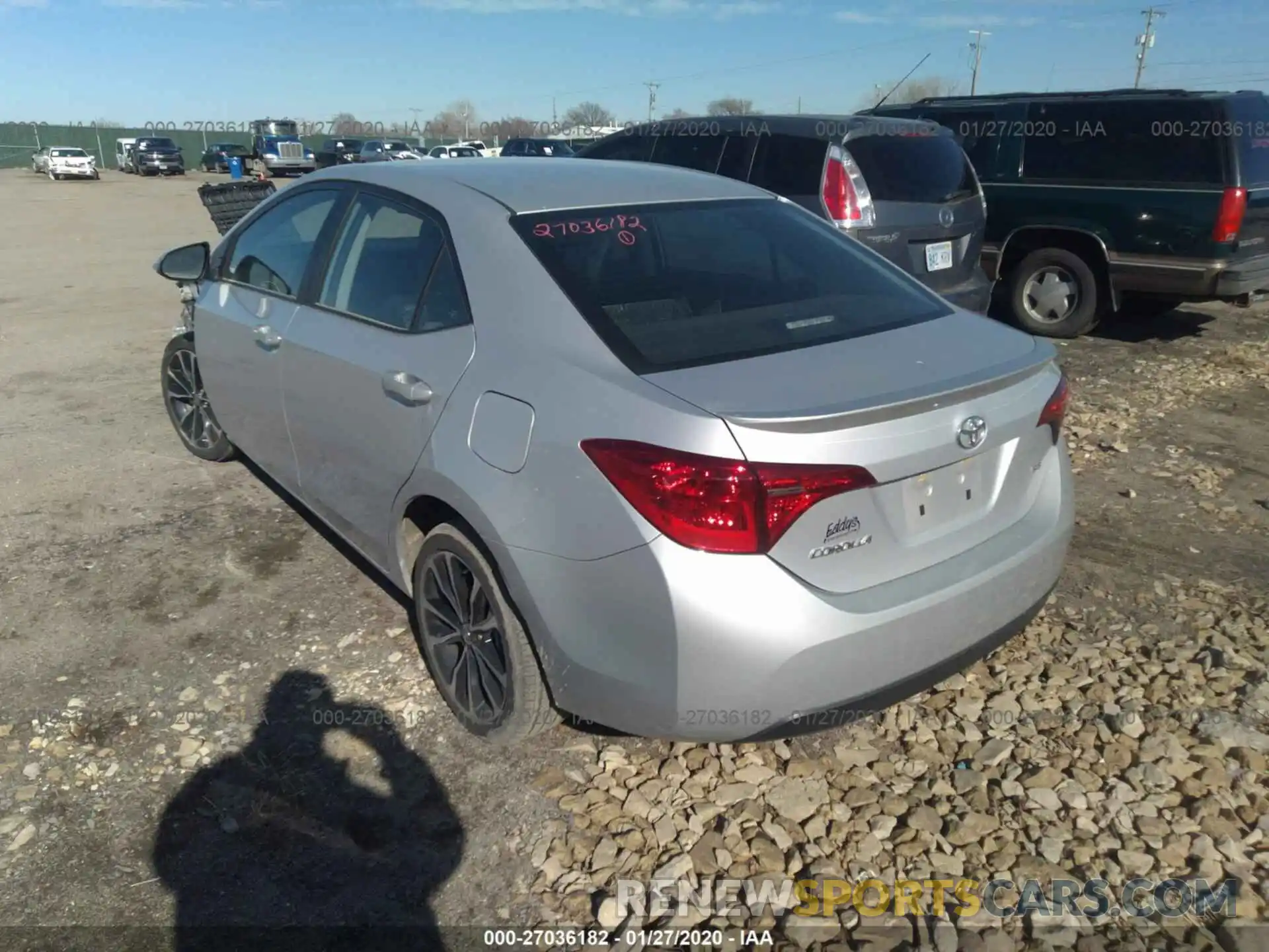 3 Photograph of a damaged car 2T1BURHE1KC237185 TOYOTA COROLLA 2019