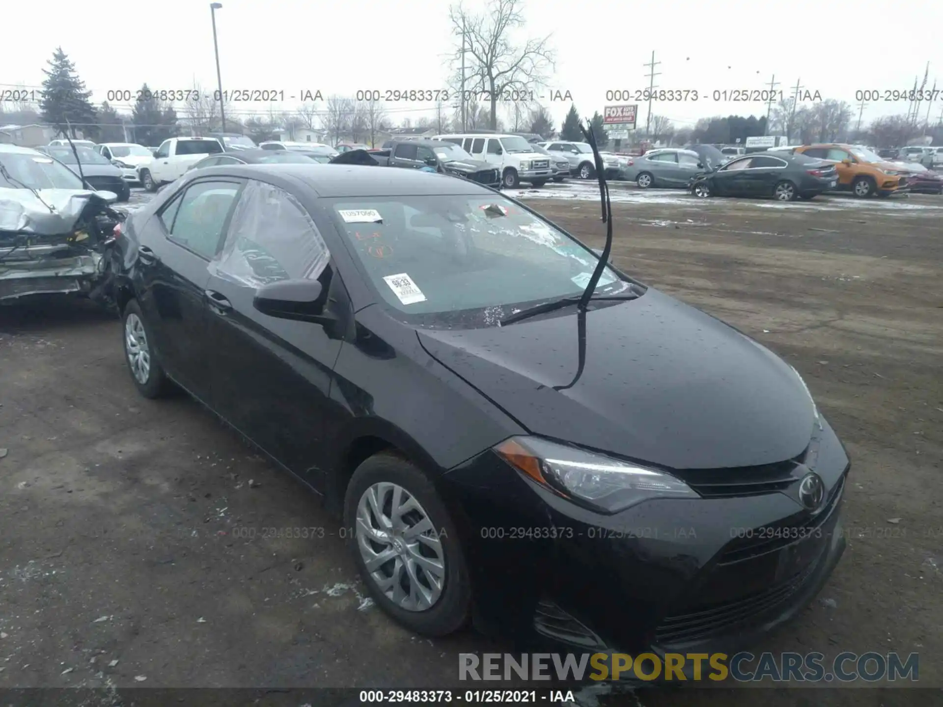 1 Photograph of a damaged car 2T1BURHE1KC237199 TOYOTA COROLLA 2019