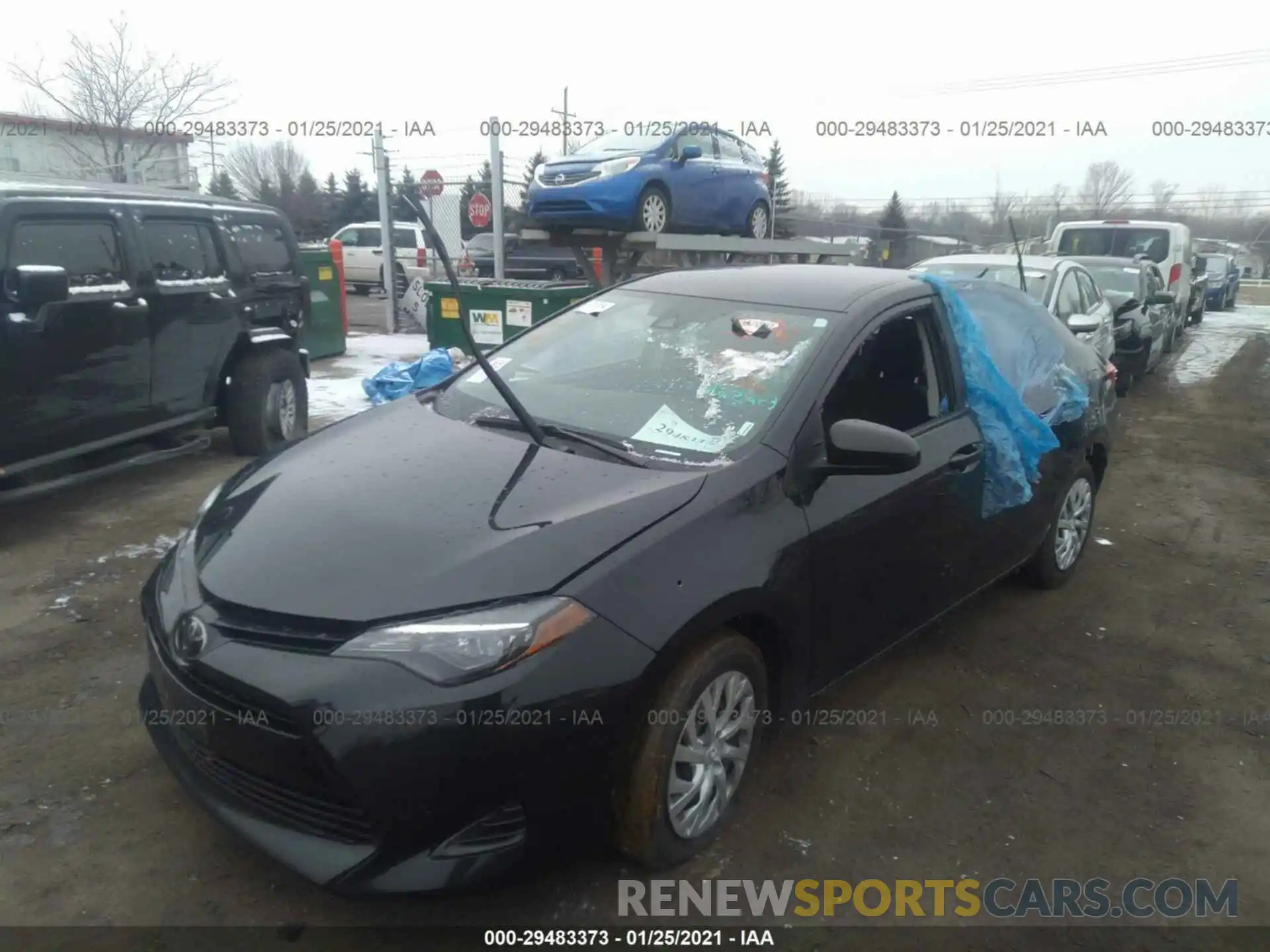 2 Фотография поврежденного автомобиля 2T1BURHE1KC237199 TOYOTA COROLLA 2019