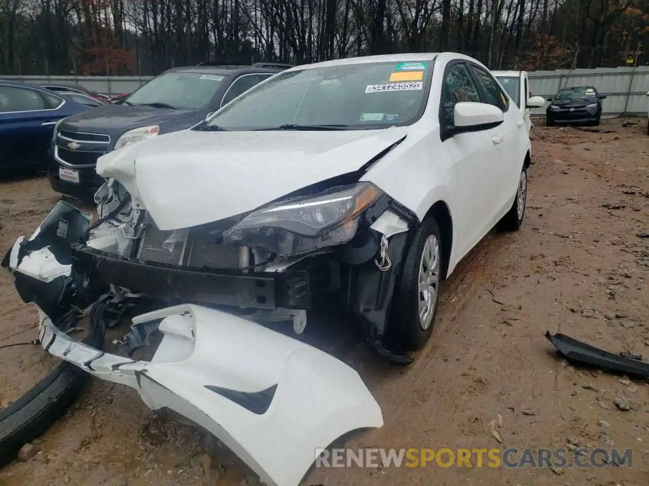 2 Photograph of a damaged car 2T1BURHE1KC237204 TOYOTA COROLLA 2019