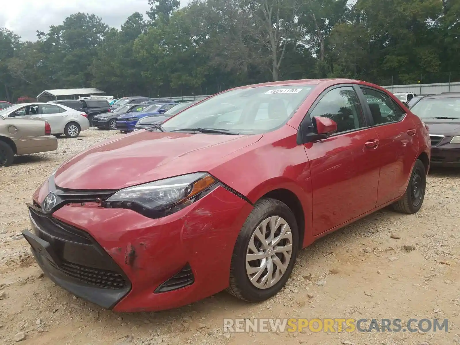 2 Photograph of a damaged car 2T1BURHE1KC237333 TOYOTA COROLLA 2019