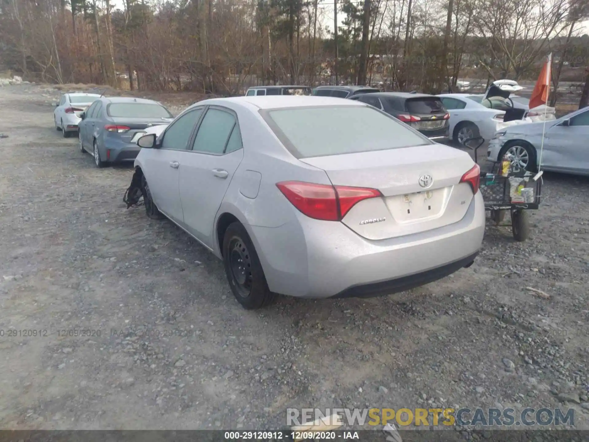 3 Photograph of a damaged car 2T1BURHE1KC237641 TOYOTA COROLLA 2019