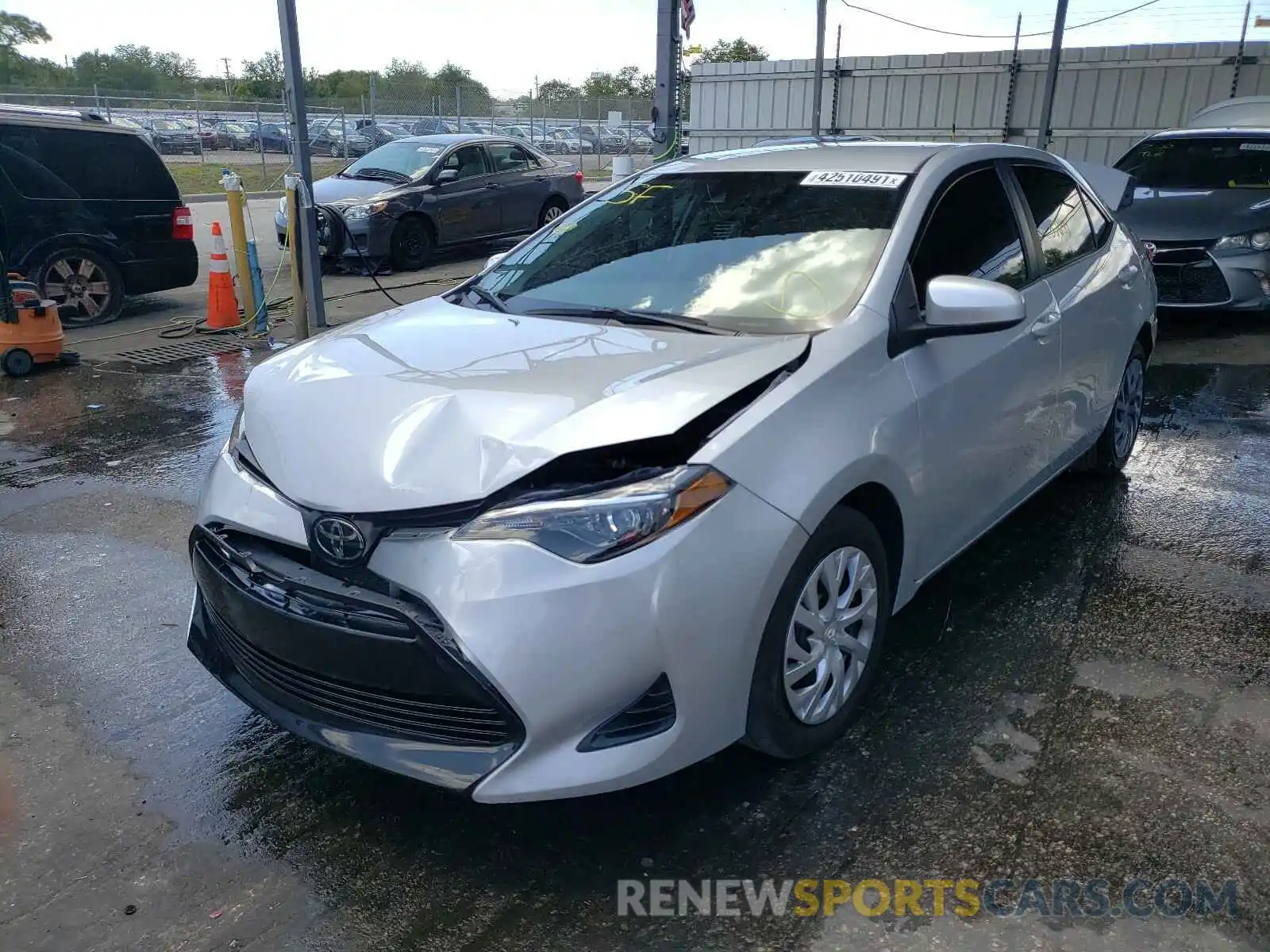 2 Photograph of a damaged car 2T1BURHE1KC238479 TOYOTA COROLLA 2019