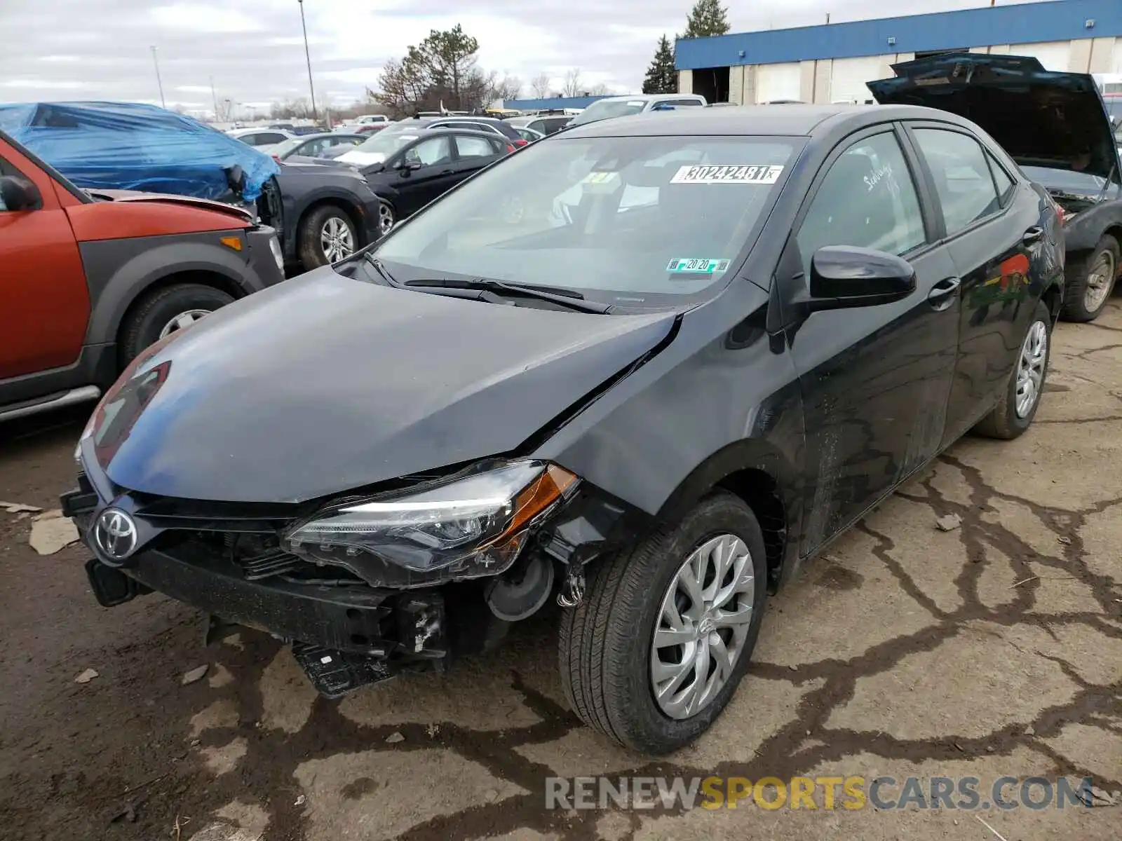 2 Photograph of a damaged car 2T1BURHE1KC238806 TOYOTA COROLLA 2019