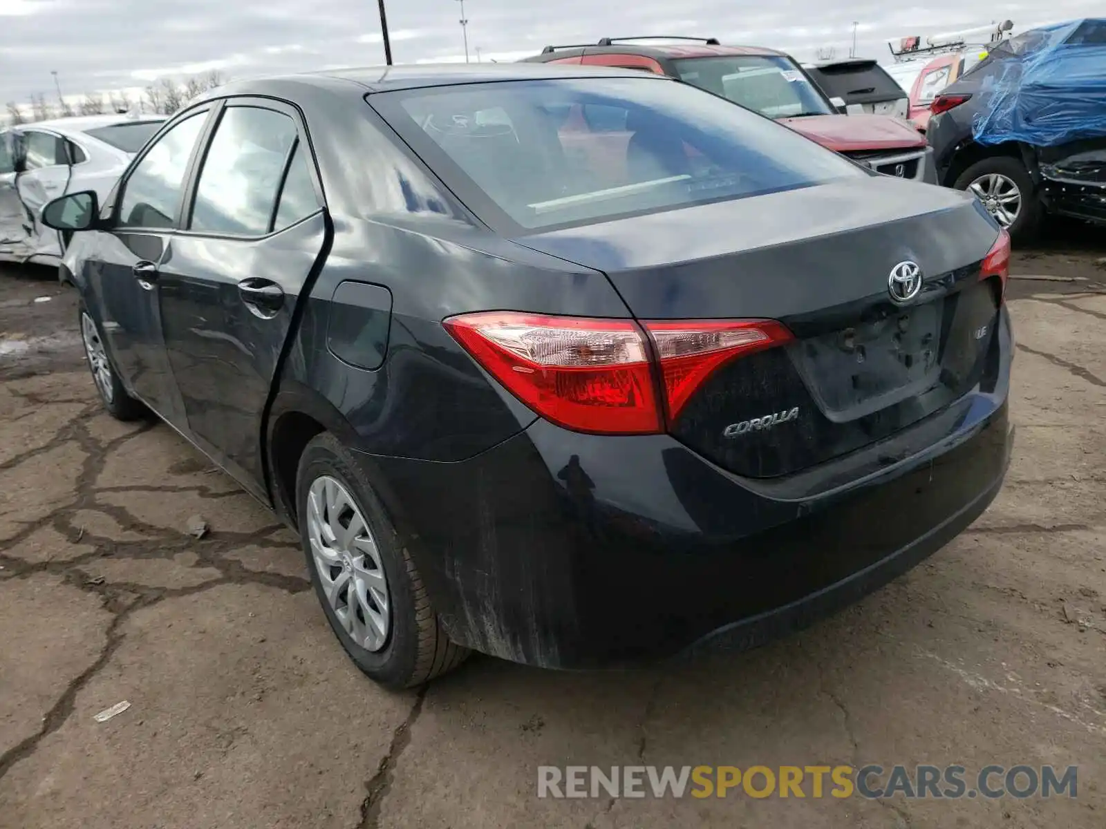 3 Photograph of a damaged car 2T1BURHE1KC238806 TOYOTA COROLLA 2019