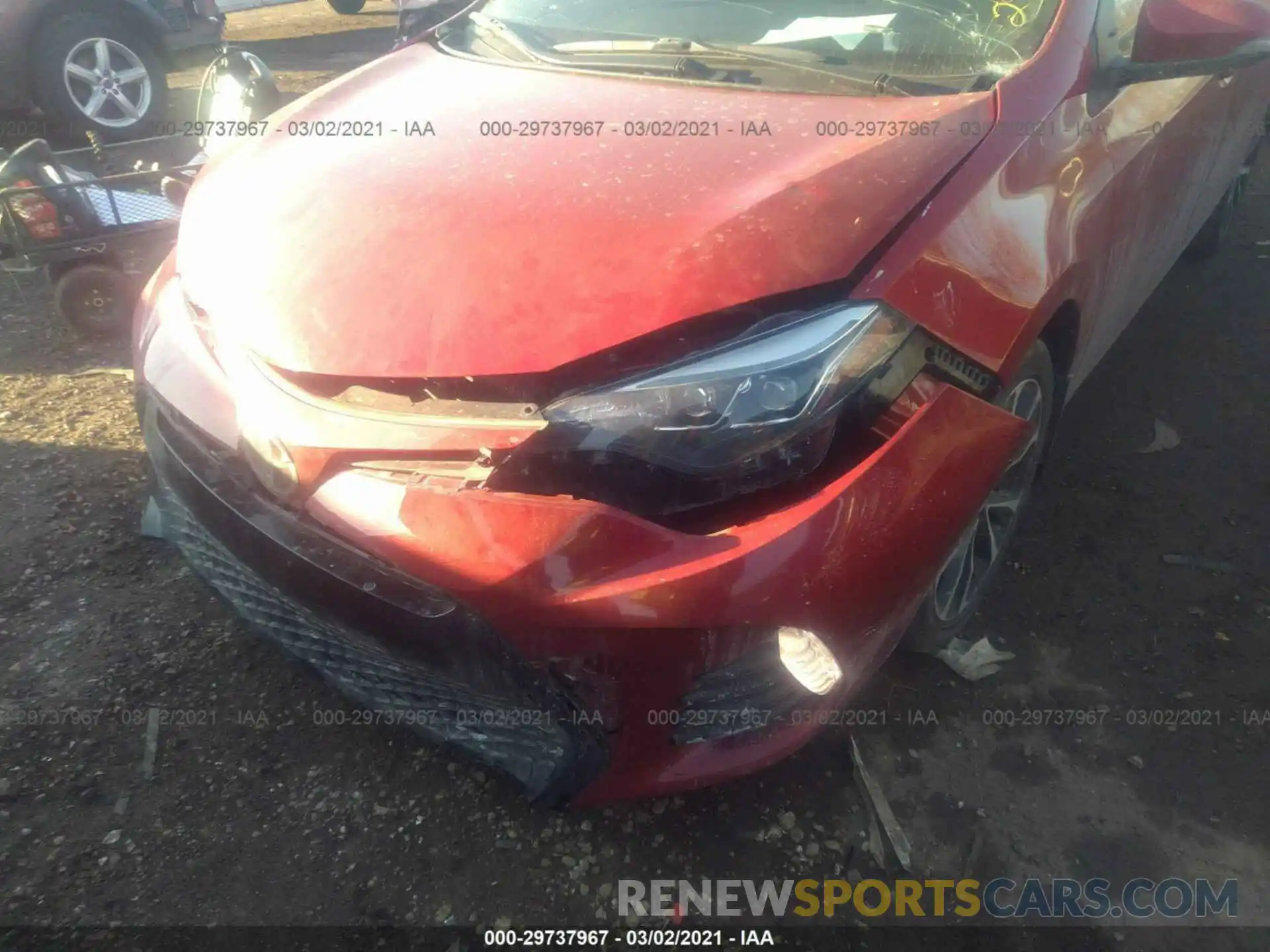 6 Photograph of a damaged car 2T1BURHE1KC238899 TOYOTA COROLLA 2019