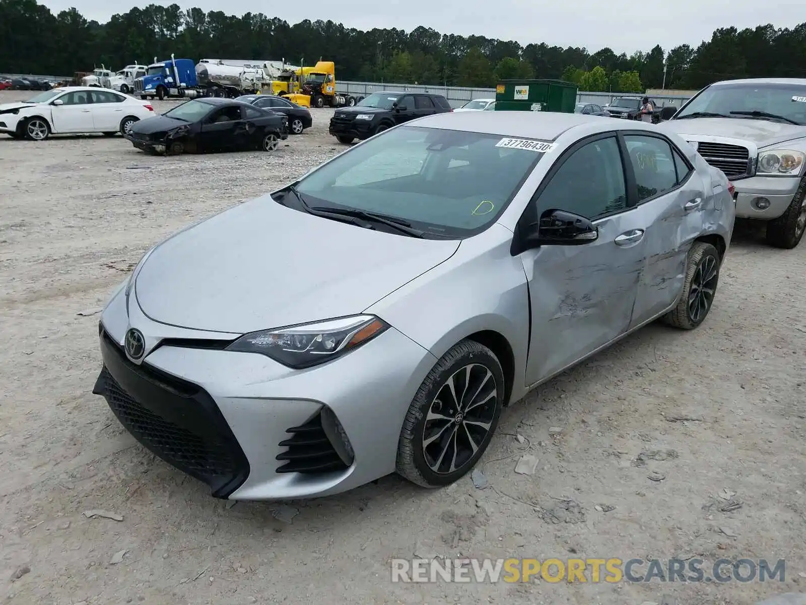 2 Photograph of a damaged car 2T1BURHE1KC239194 TOYOTA COROLLA 2019