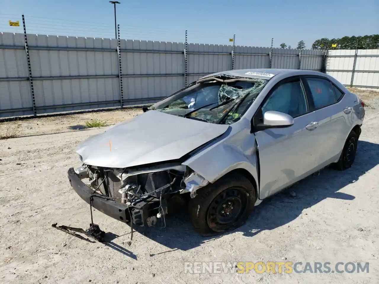 2 Photograph of a damaged car 2T1BURHE1KC239261 TOYOTA COROLLA 2019