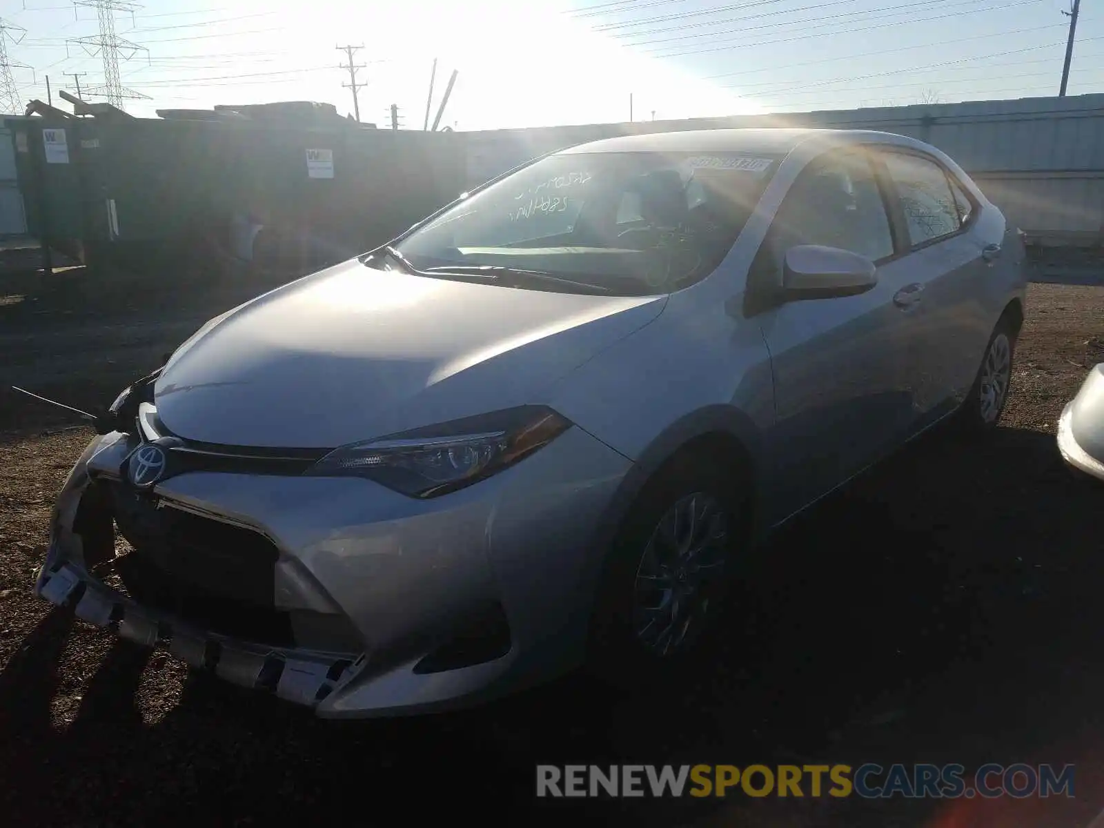 2 Photograph of a damaged car 2T1BURHE1KC239535 TOYOTA COROLLA 2019