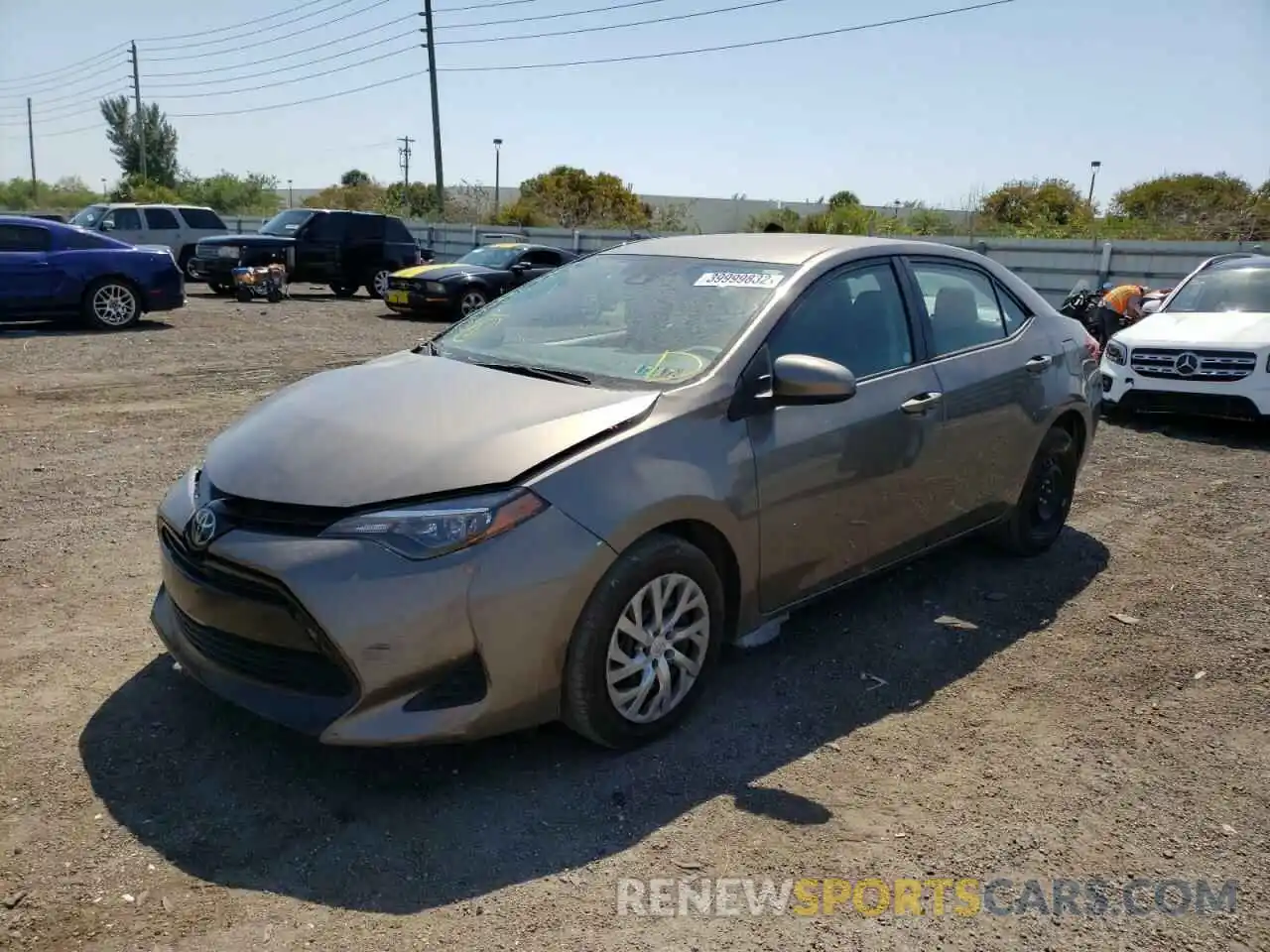 2 Photograph of a damaged car 2T1BURHE1KC240104 TOYOTA COROLLA 2019